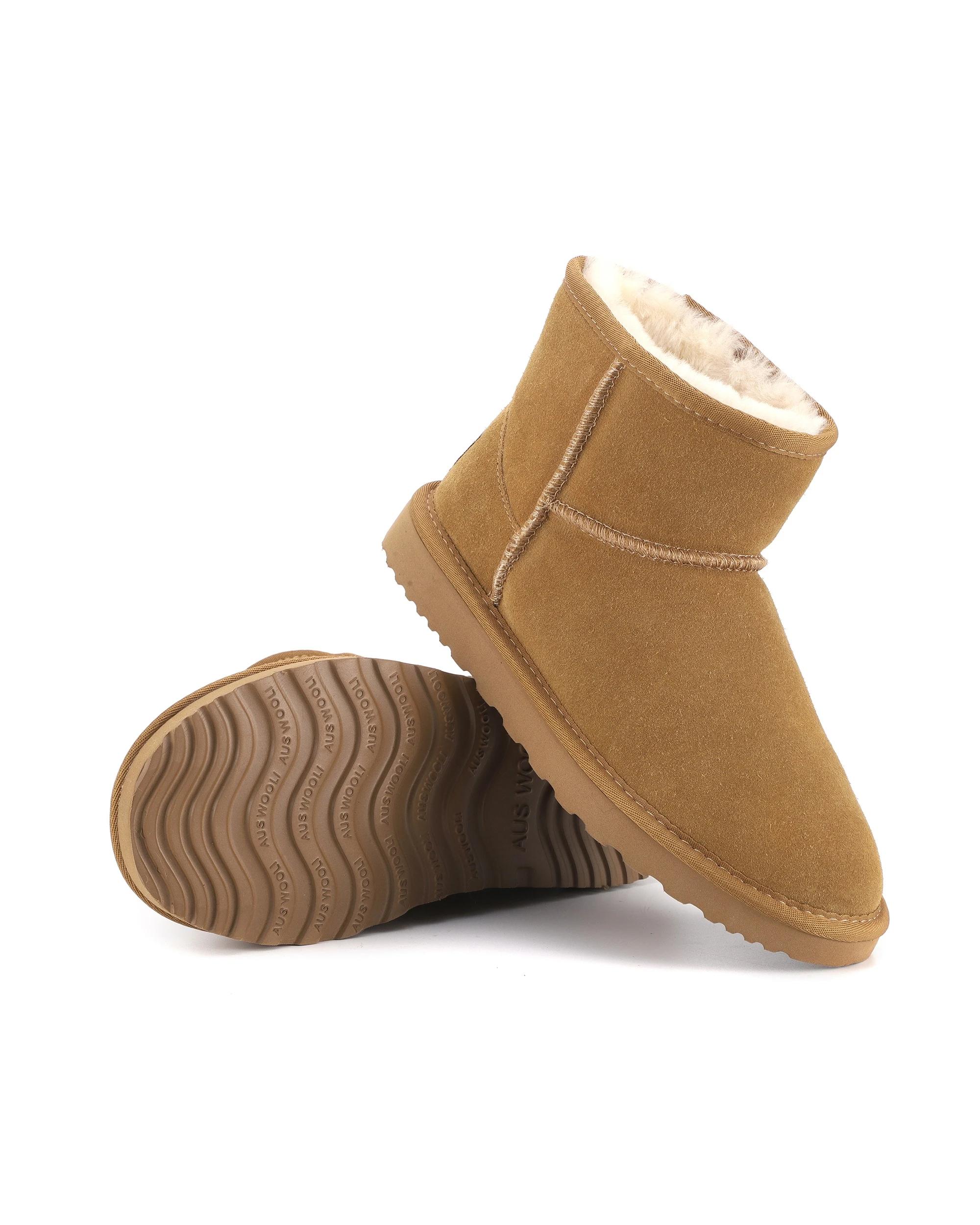 6 AUS WOOLI Signature Short Sheepskin Ankle UGG Boots CAMEL, 6 of 6