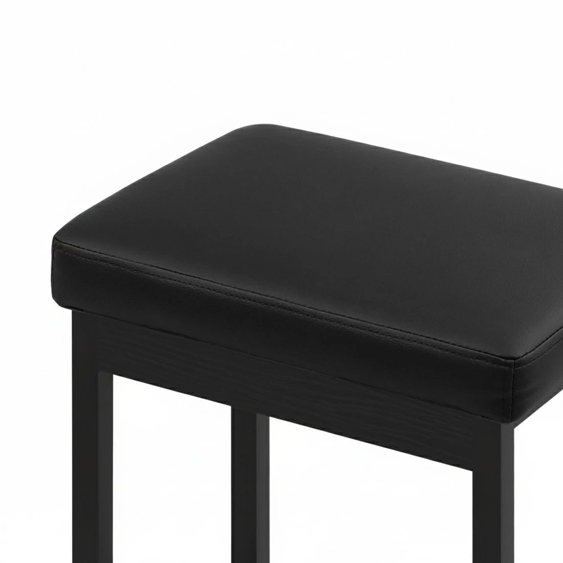 3 A Set of 4 Artiss Metal Bar Stools PU Seat Dining Counter Chairs - Black, 3 of 5