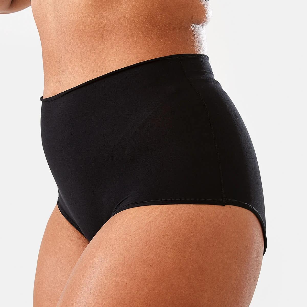 4 3 Pack Seamfree Cotton Full Briefs BLACK, 4 of 7