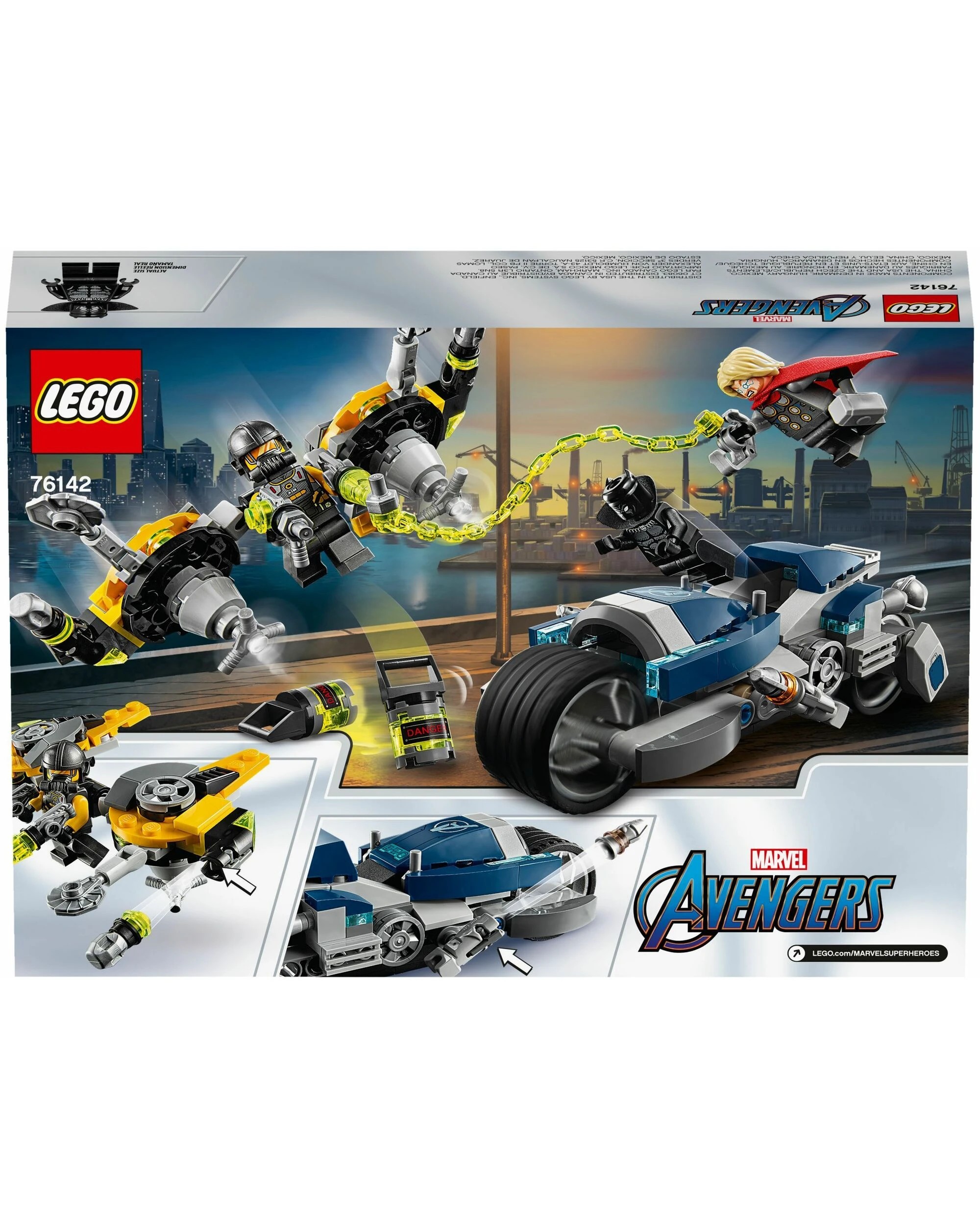 4 LEGO Marvel Super Heroes 76142: Avengers Speeder Bike Attack, 4 of 5