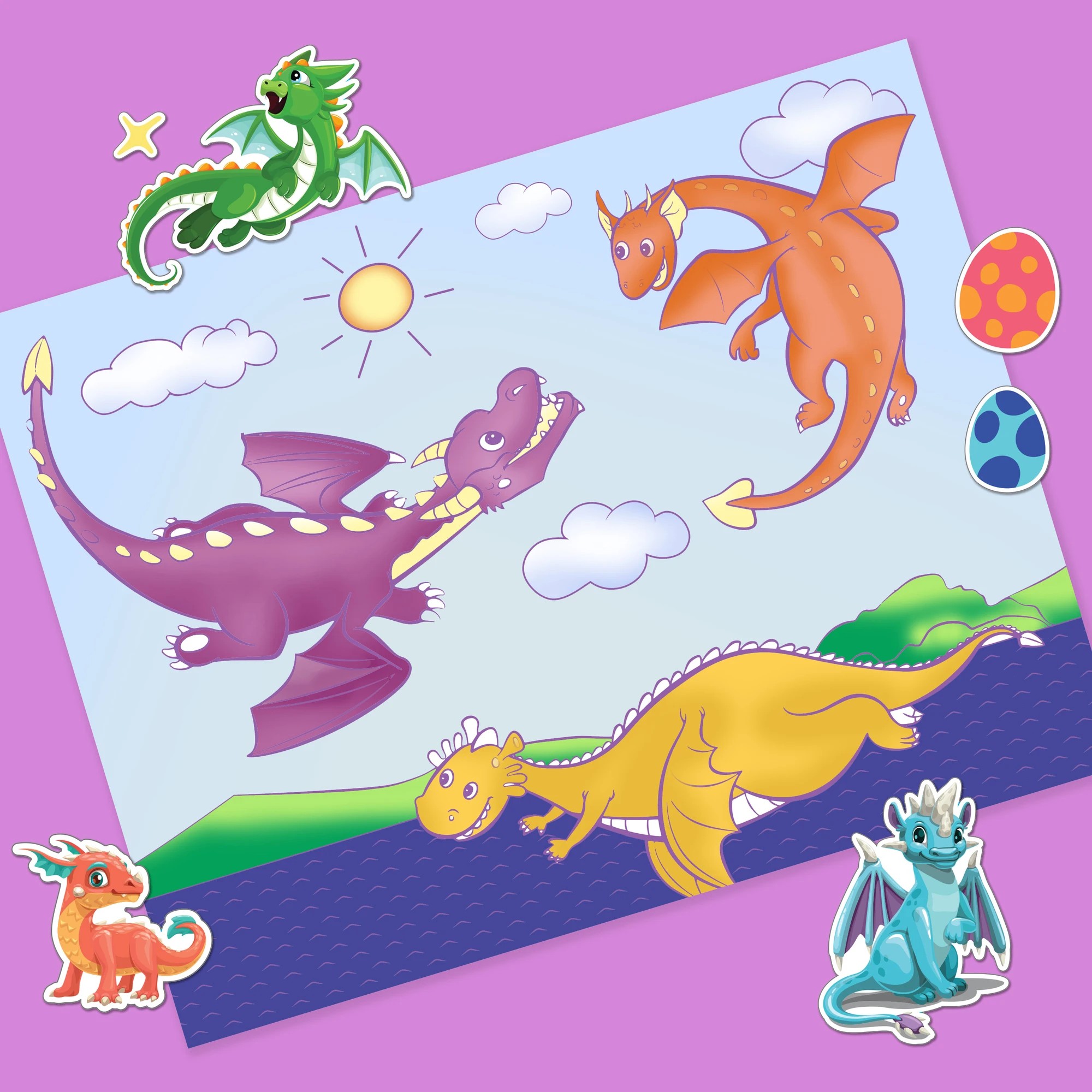 5 Kaleidoscope Colouring: Dragon Kingdom Colour and Activity Set with Lap Desk - Book, 5 of 6