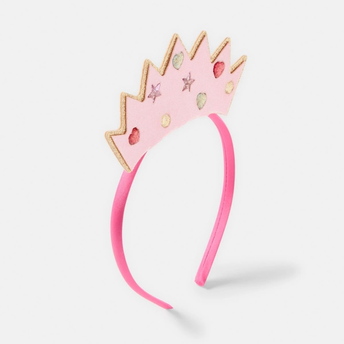 2 Crown Headband - Pink, Red and Gold Tone, 2 of 4