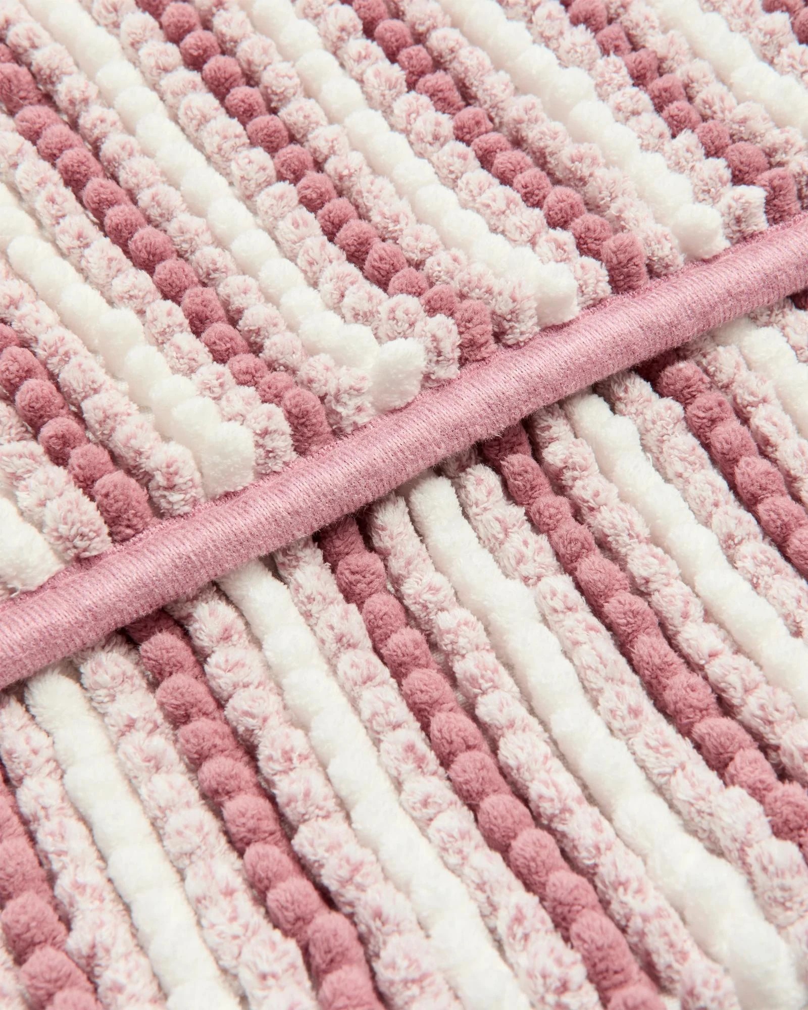 2 Target Bobble Stripe Bath Mat - Pink, 2 of 2