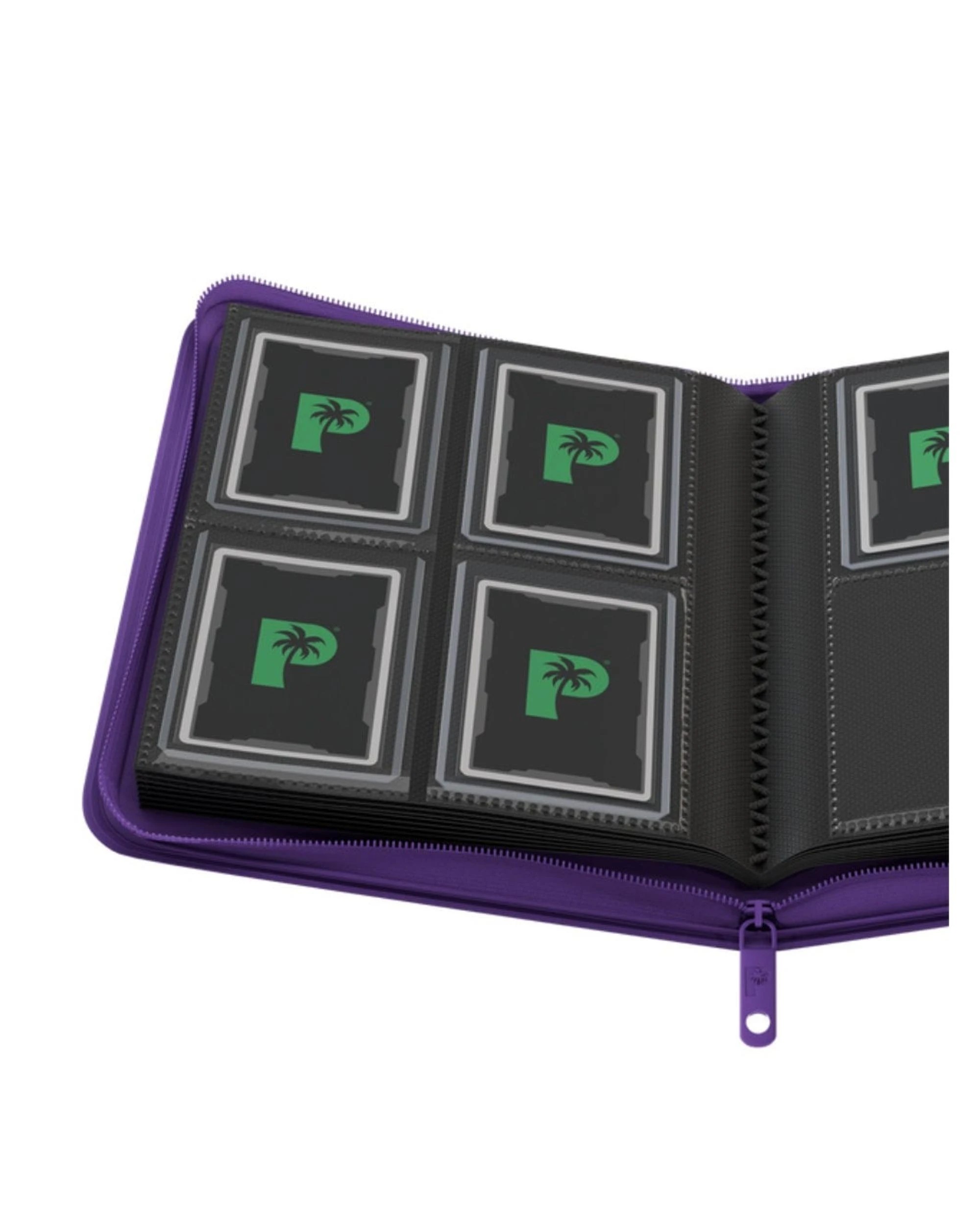 4 Palms Off Gaming Collector's Series 4 Pocket Zip Top Loader Binder Purple - Purple, 4 of 8