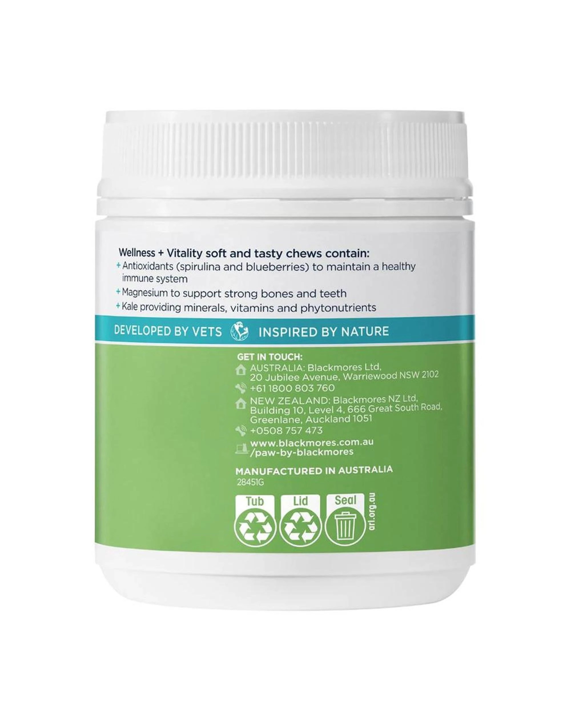 3 Paw Wellness And Vitality Multivitamin Dog 60 Chews, 3 of 8