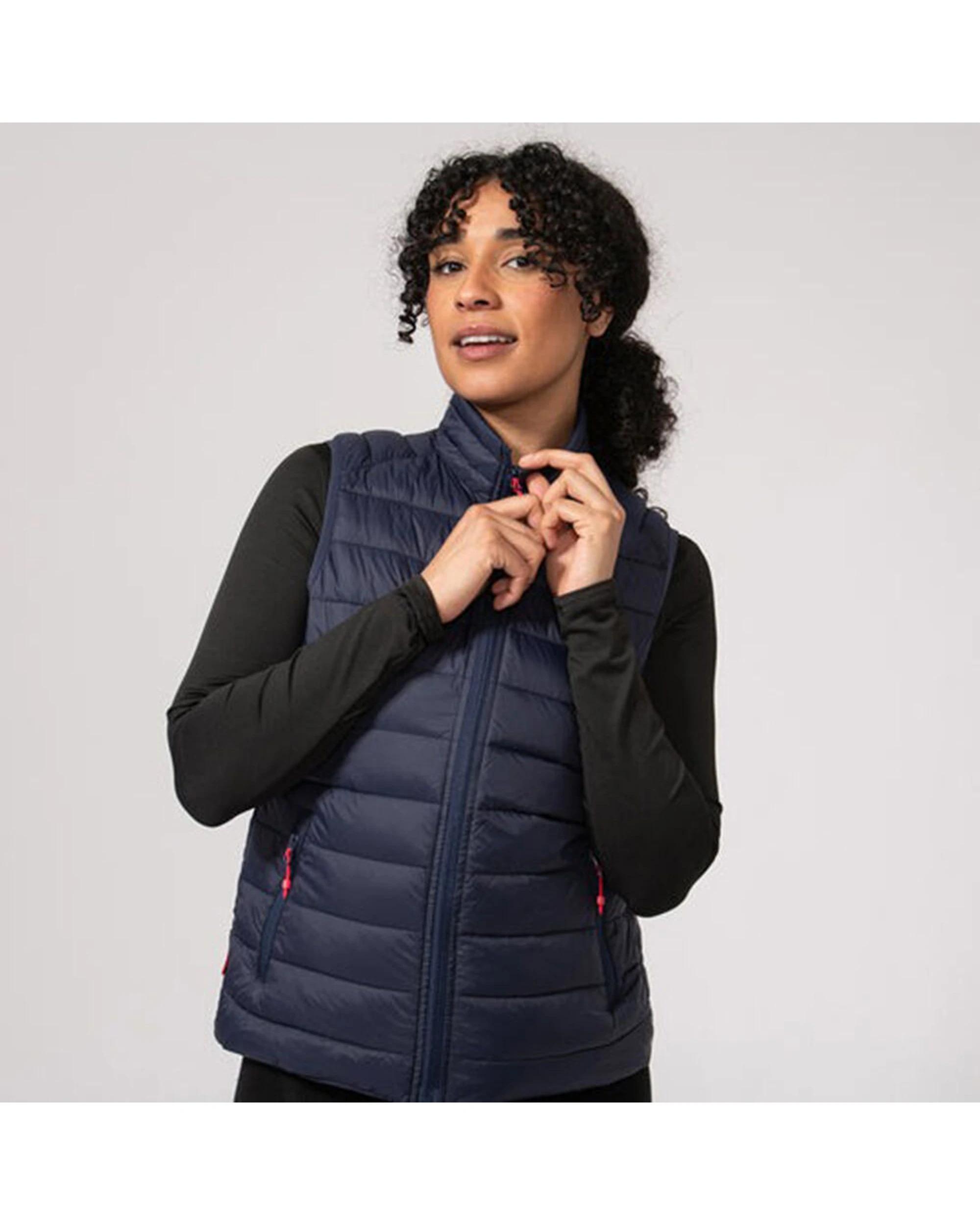 3 Mac In A Sac Synergy Packable Womens Filled Thermolite Vest NAVY, 3 of 3