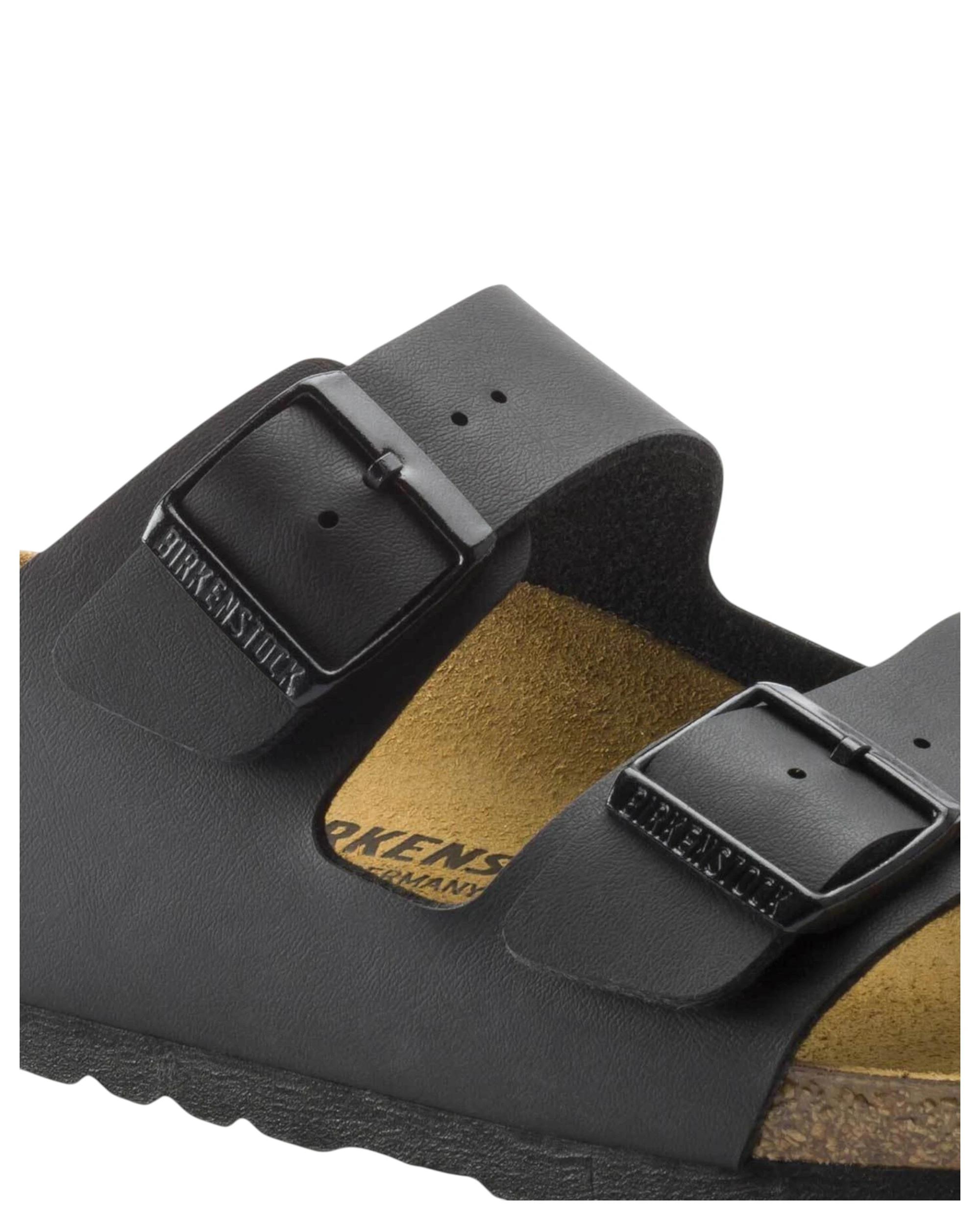 5 Birkenstock Unisex Arizona Birko-Flor Slip On Sandals BLACK, 5 of 6