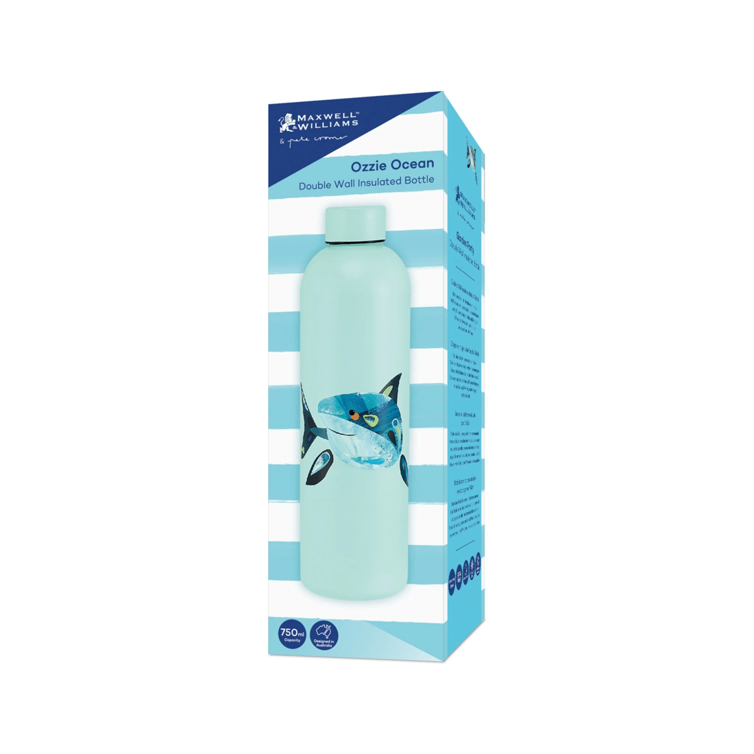 4 Maxwell & Williams Pete Cromer Ozzie Ocean Insulated Bottle 750ml Vacuum Flask
 - Blue, 4 of 7