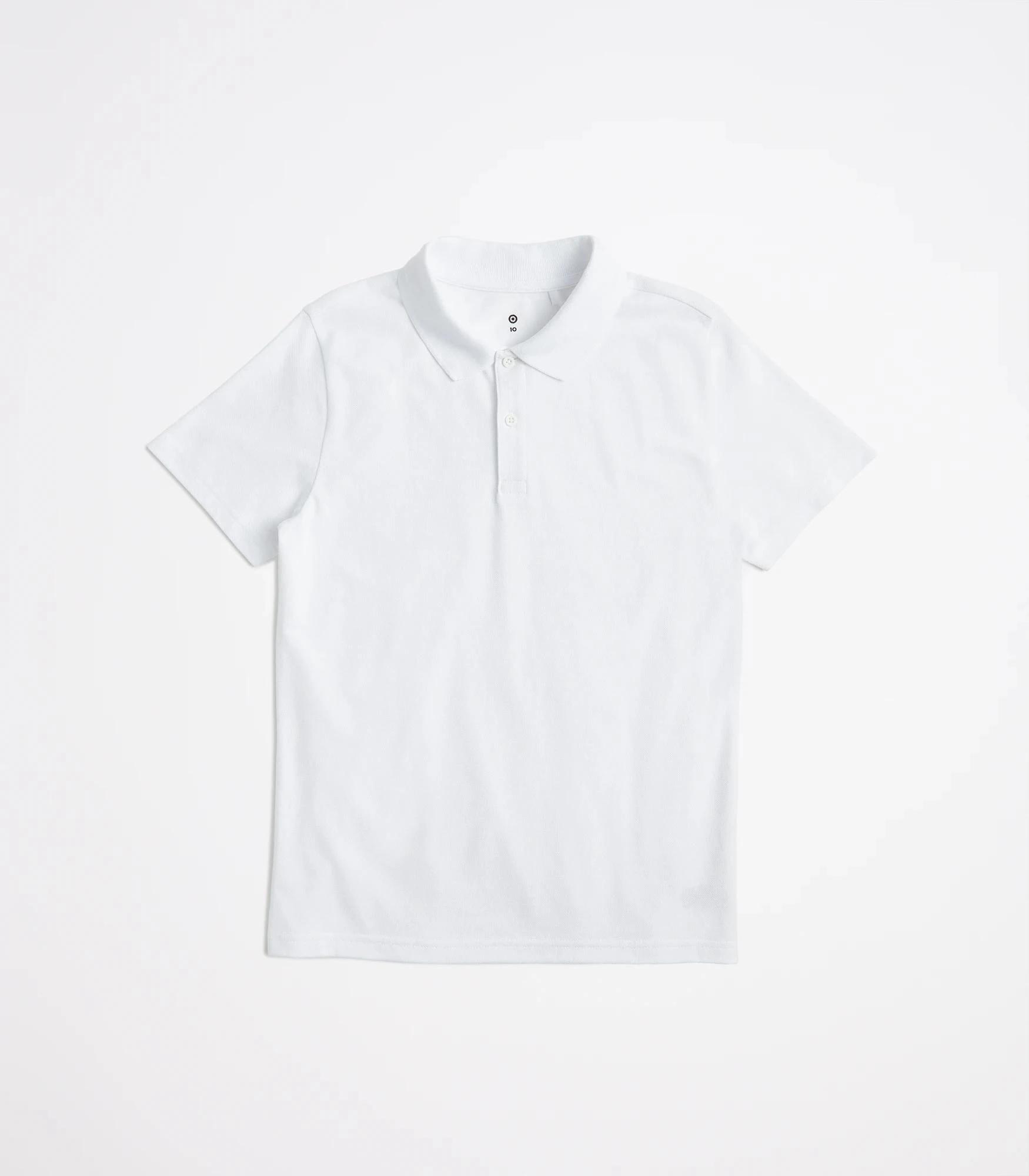 1 Target School Polo T-shirt WHITE, 1 of 8
