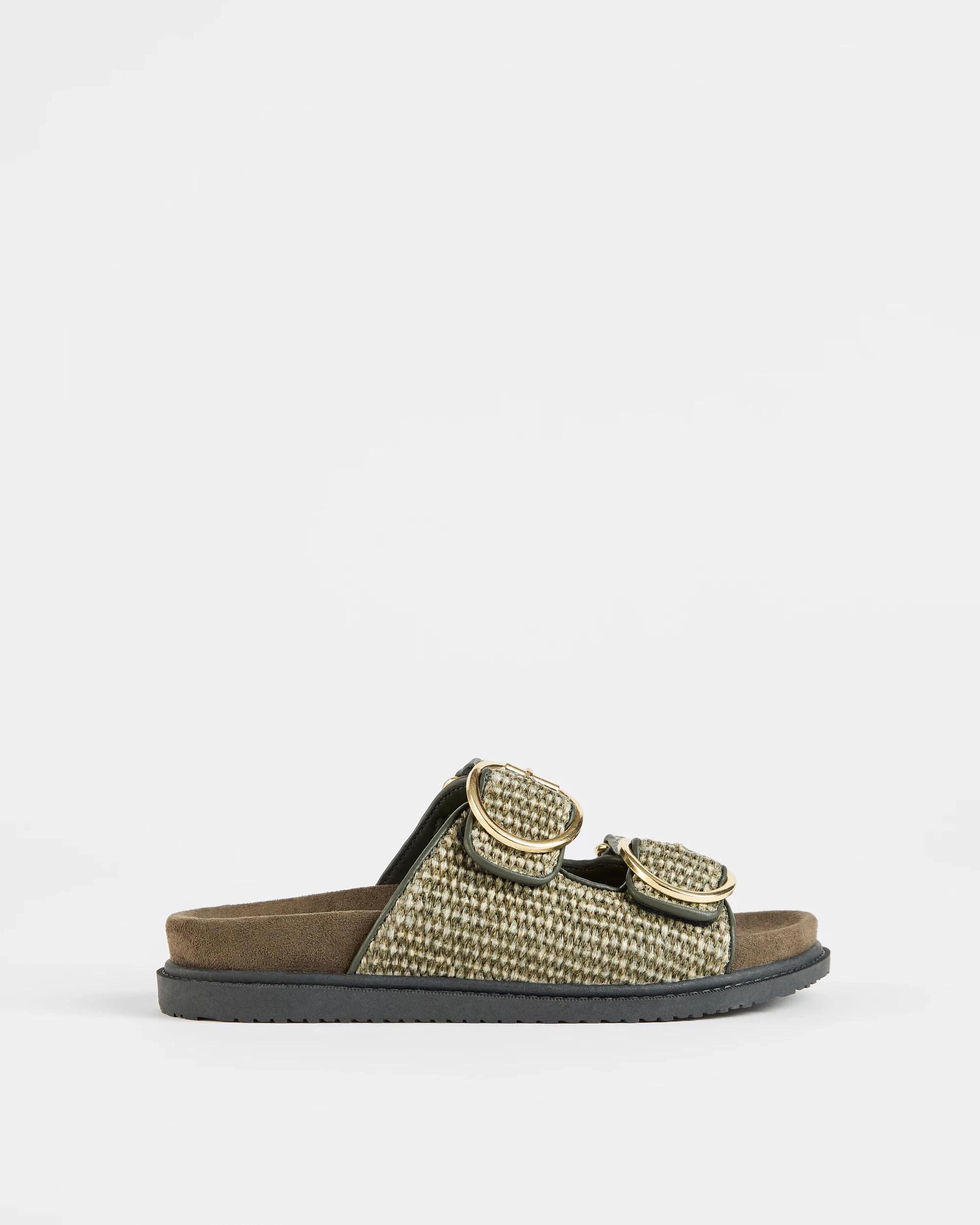 1 Target Woman Womens Textured Strap Moulded Sandal - Talia KHAKI, 1 of 3