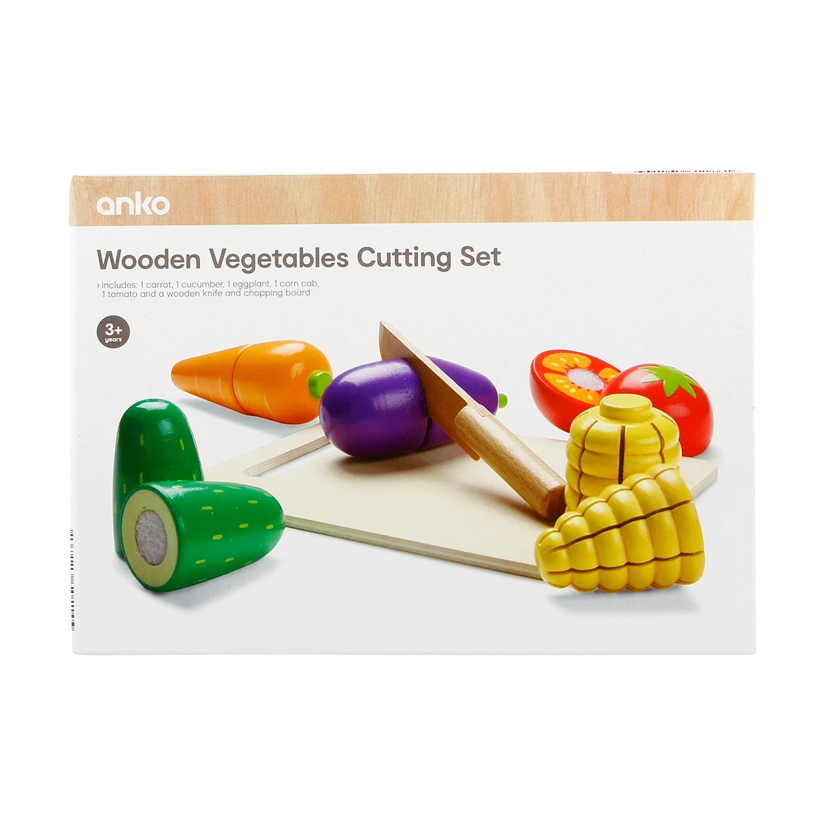 2 Wooden Vegetables Cutting Set, 2 of 2