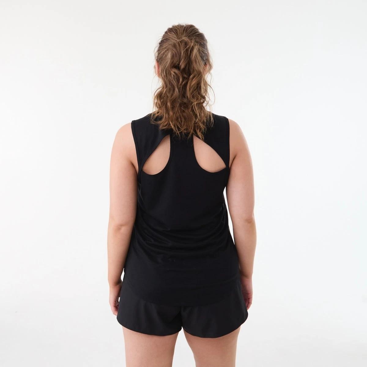 3 Everlast Womens Keyhole Tank EVERLAST VINTAGE BLACK, 3 of 6