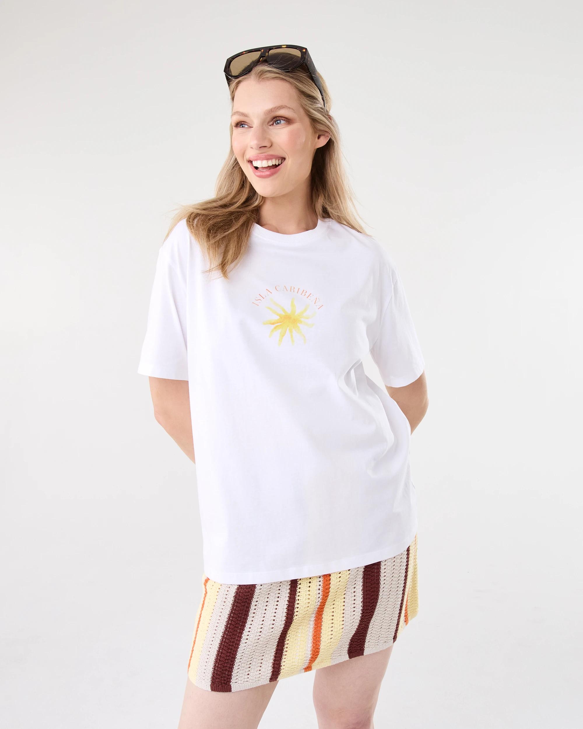 1 Short Sleeve Oversized Boyfriend T-shirt Puertorico, 1 of 8