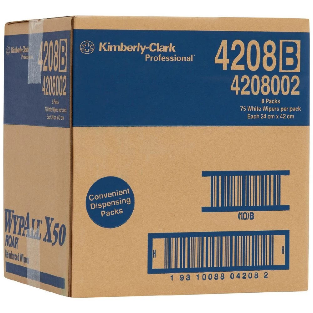 1 WypAll X50 Single Sheet Wipers 600 Pack, 1 of 1