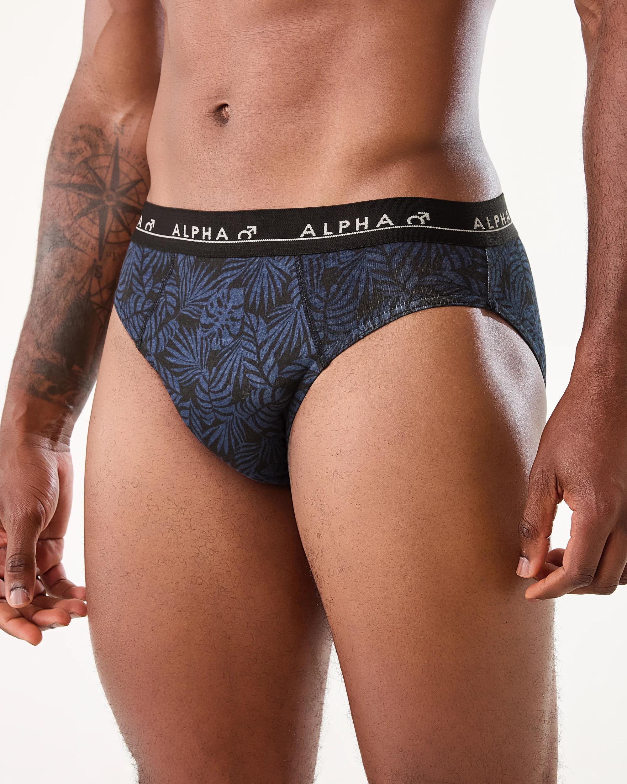 7 5 Pack Printed Briefs Nvy Palm, 7 of 10