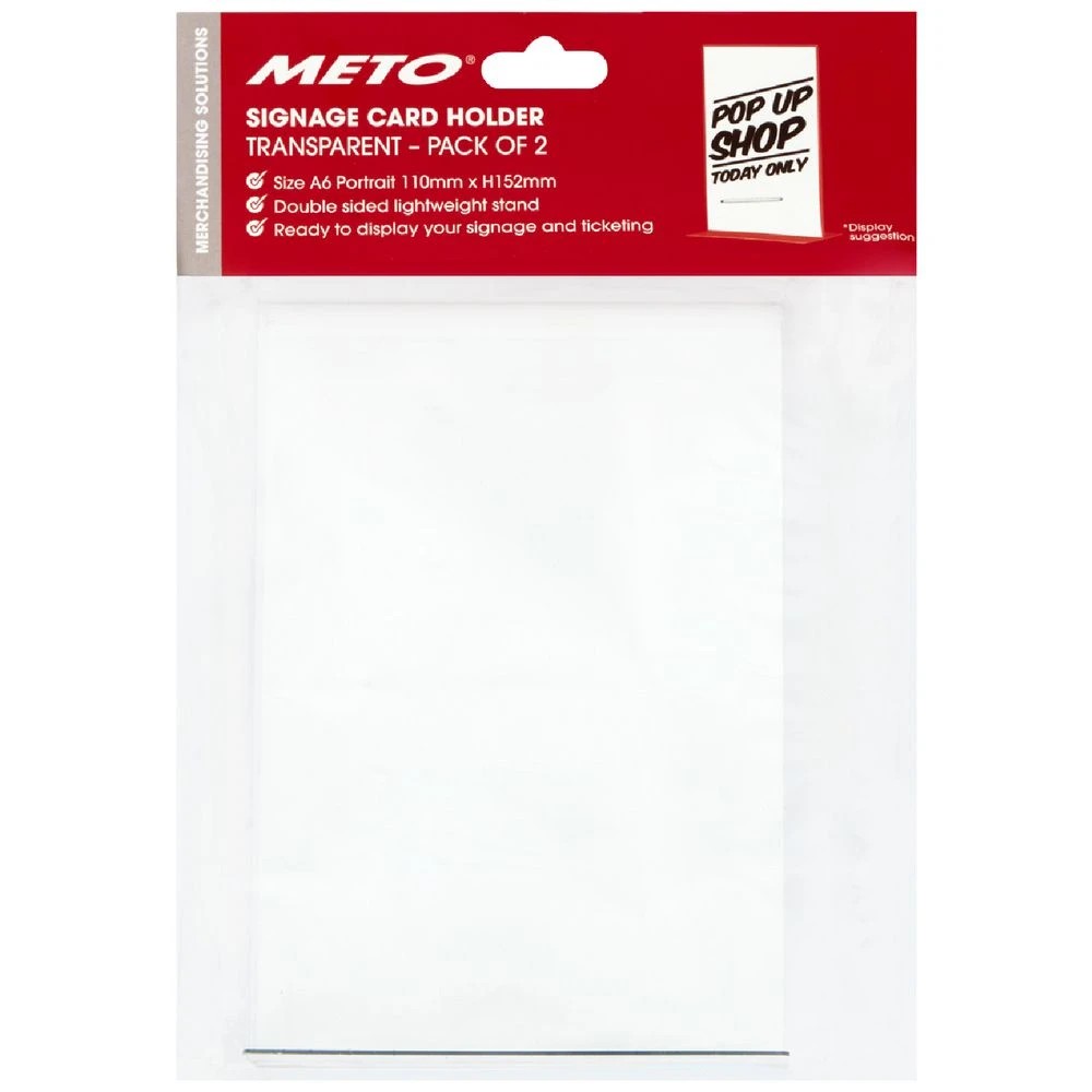 1 Meto A6 double-sided Ticket Holder Portrait 2 Pack, 1 of 2