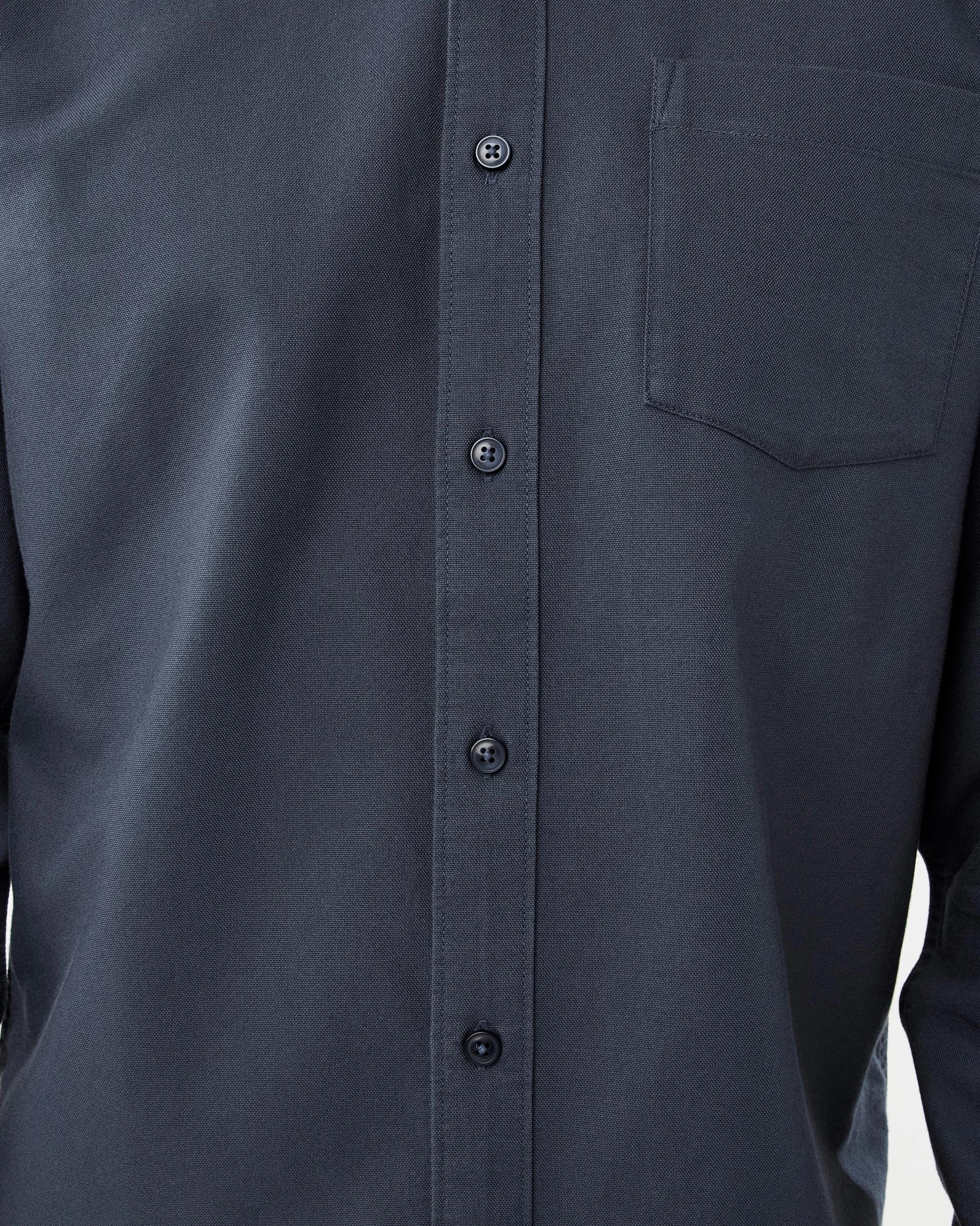 8 Long Sleeve Oxford Shirt Blu Night, 8 of 8