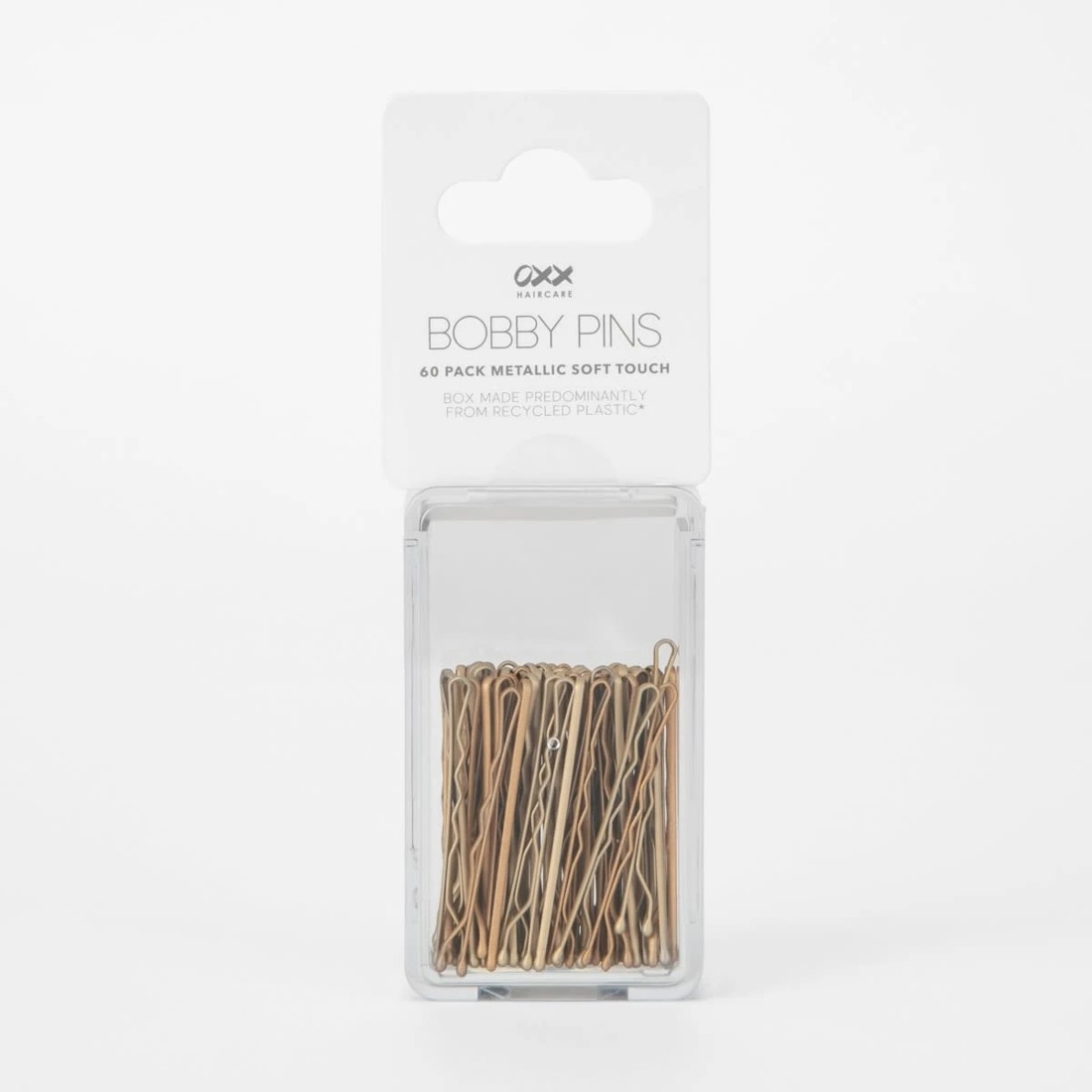 4 60 Pack OXX Haircare Metallic Soft Touch Bobby Pins, 4 of 4