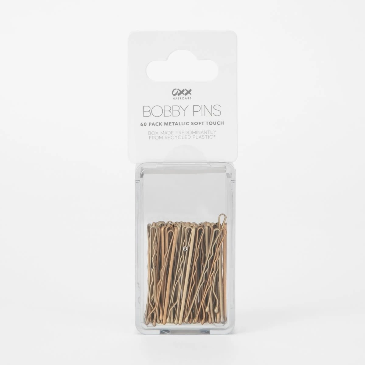 4 60 Pack OXX Haircare Metallic Soft Touch Bobby Pins, 4 of 4