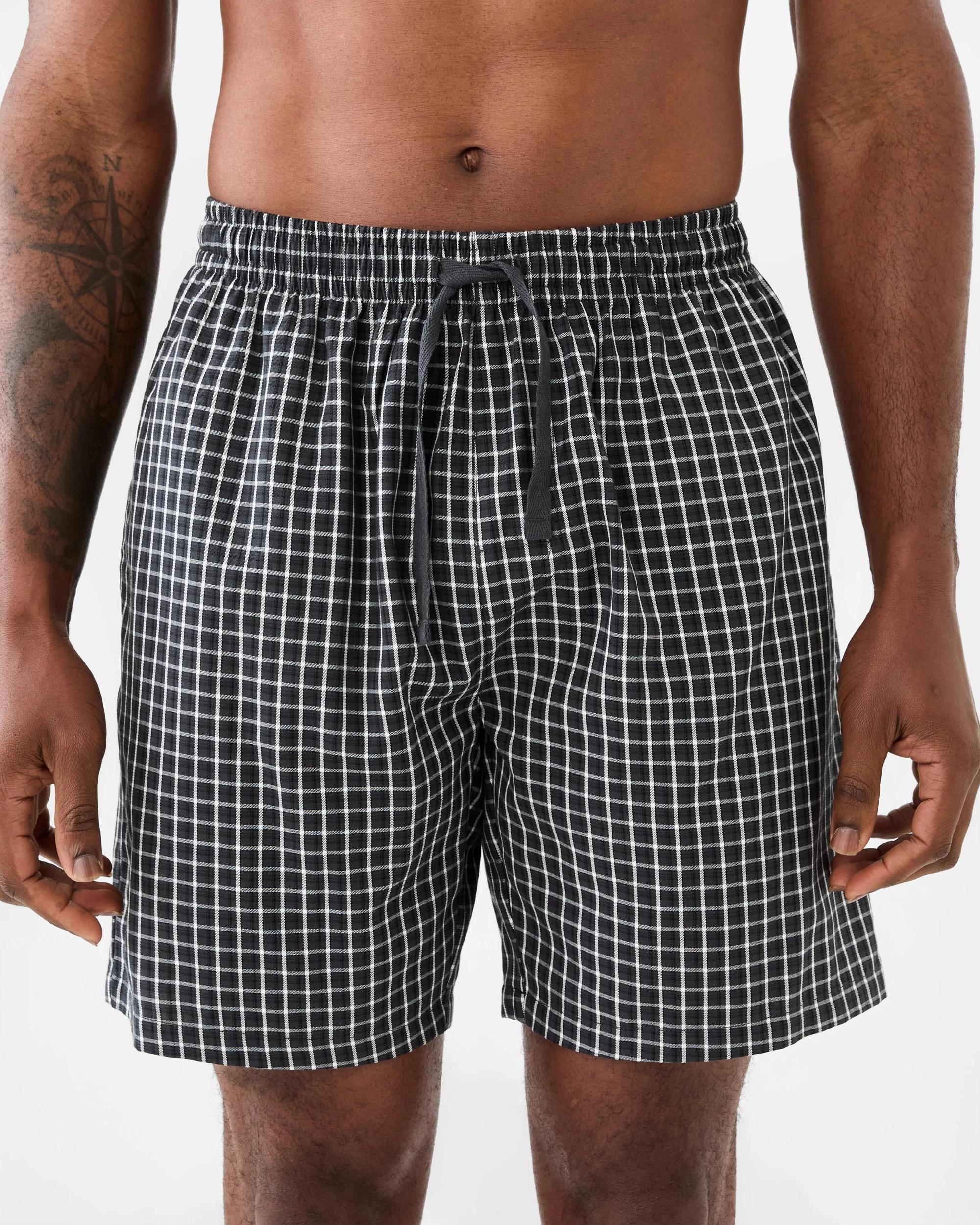 1 Woven Sleep Shorts Mill Check, 1 of 5