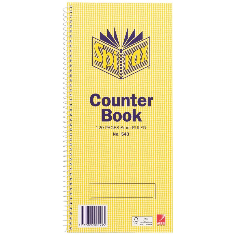 1 Spirax No.543 Counter Book 120 Page, 1 of 2