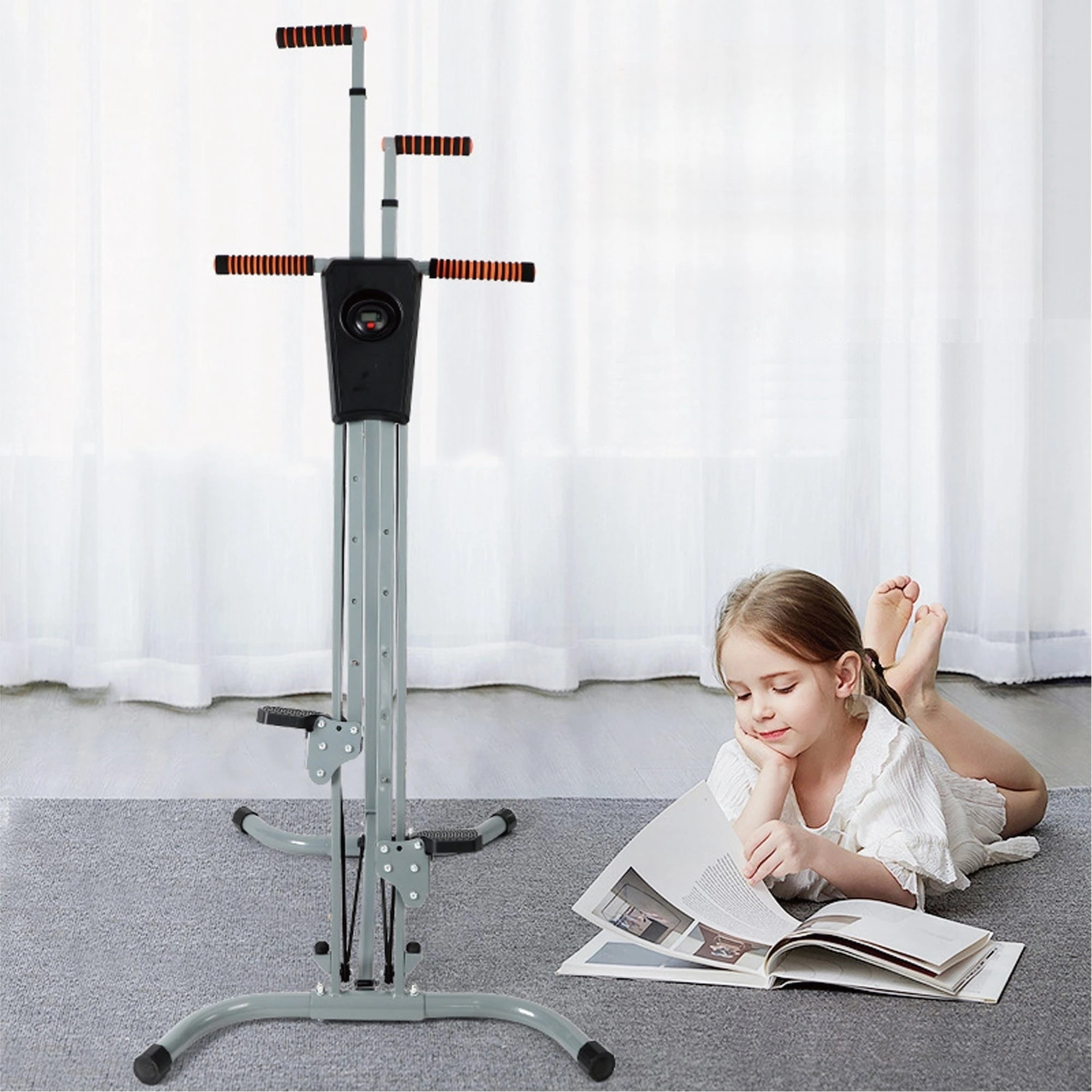 4 Fitness Master Vertical Climber Exercise Machine Home Stair Stepper 5level 120kg, 4 of 10