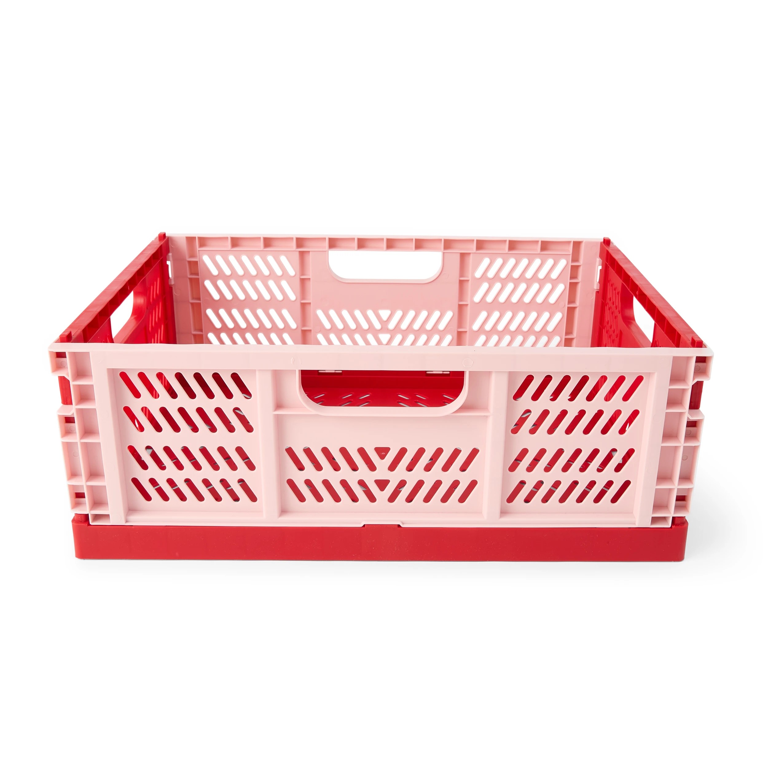 3 15L Collapsible Crate - Medium, Red, 3 of 8