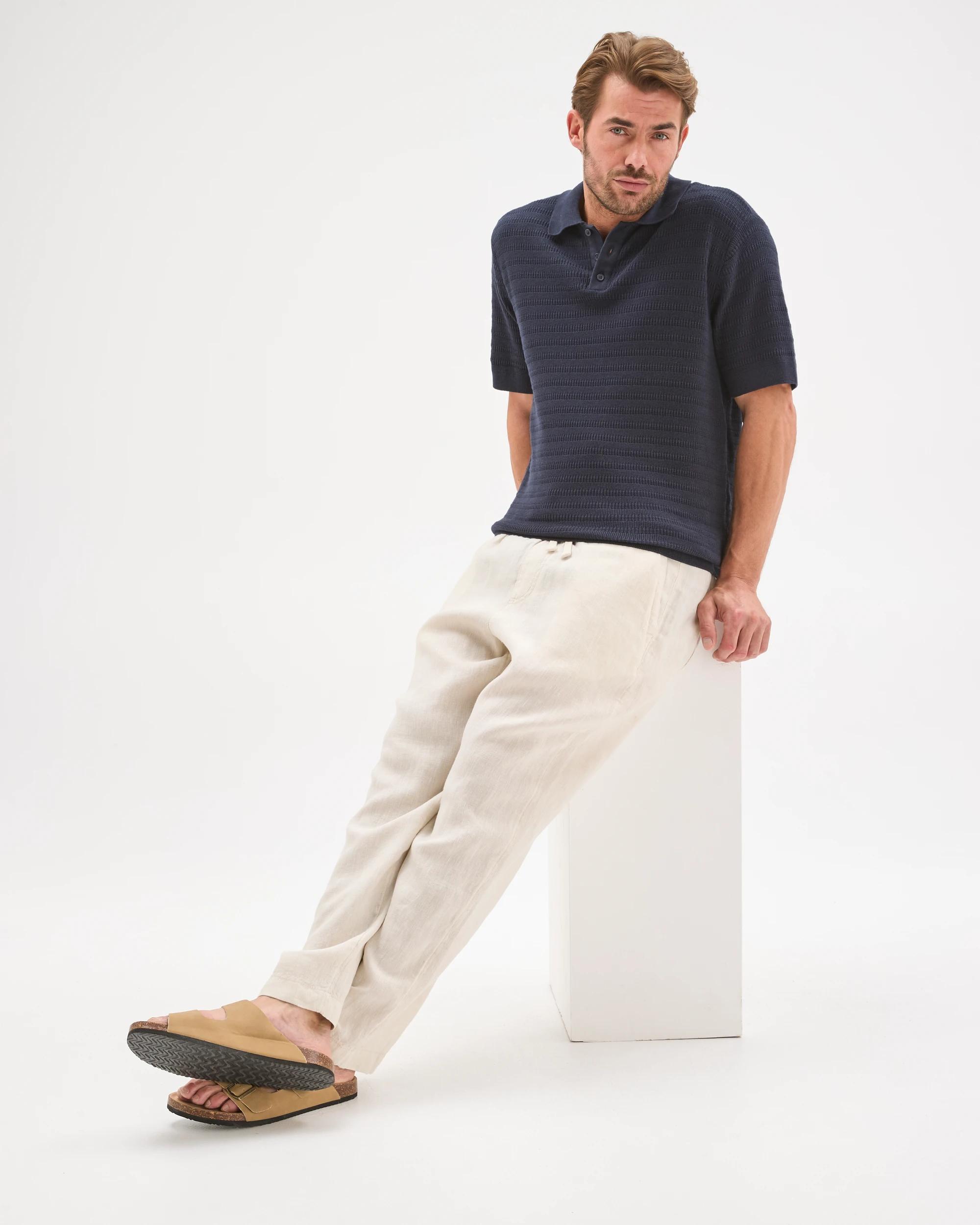 1 Target Man European Linen Wide Leg Pants STONE, 1 of 5