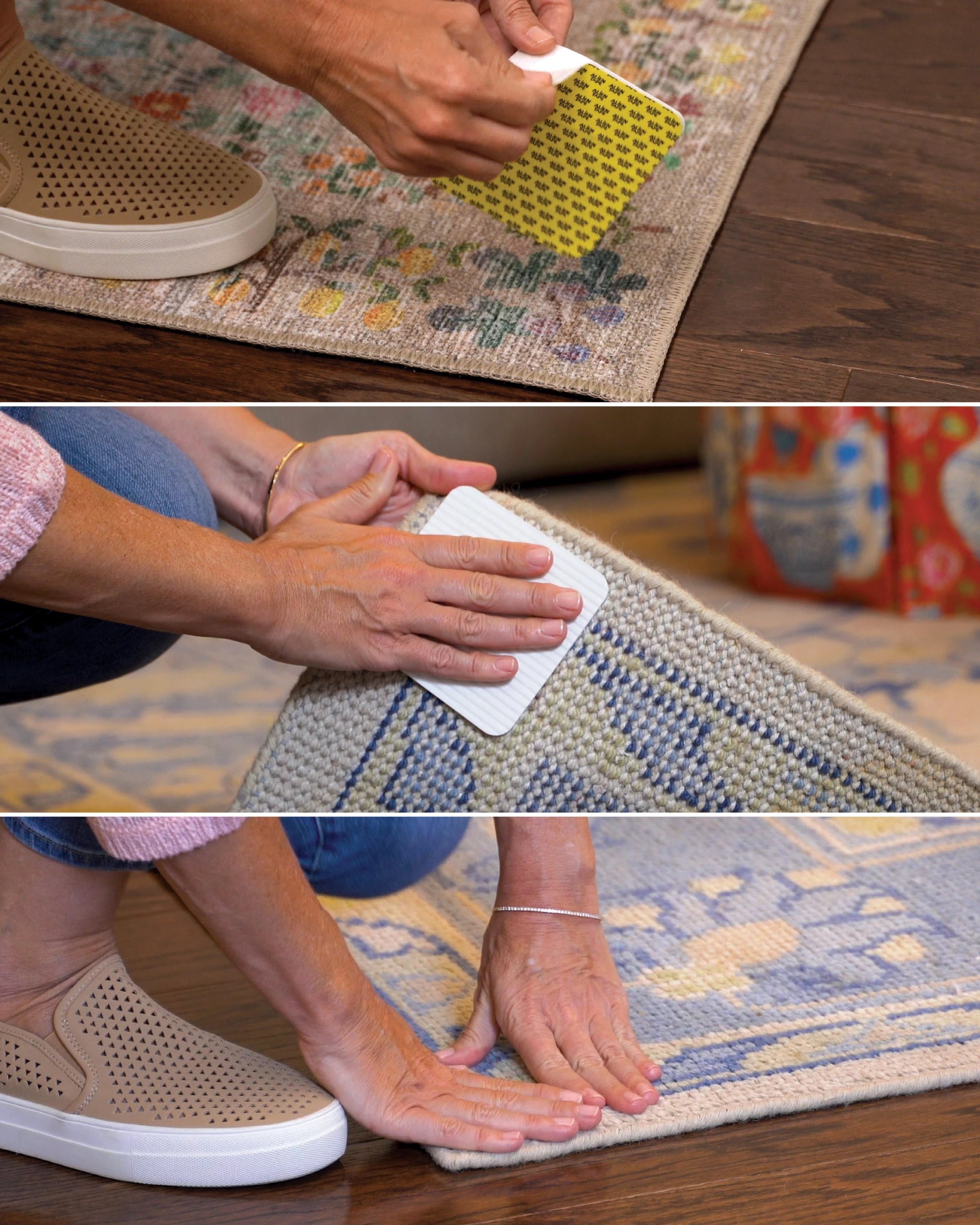 3 Alien Tape Grips 12 Pack Grip Pads That Keep Rugs & Mats Securely In Place, 3 of 7