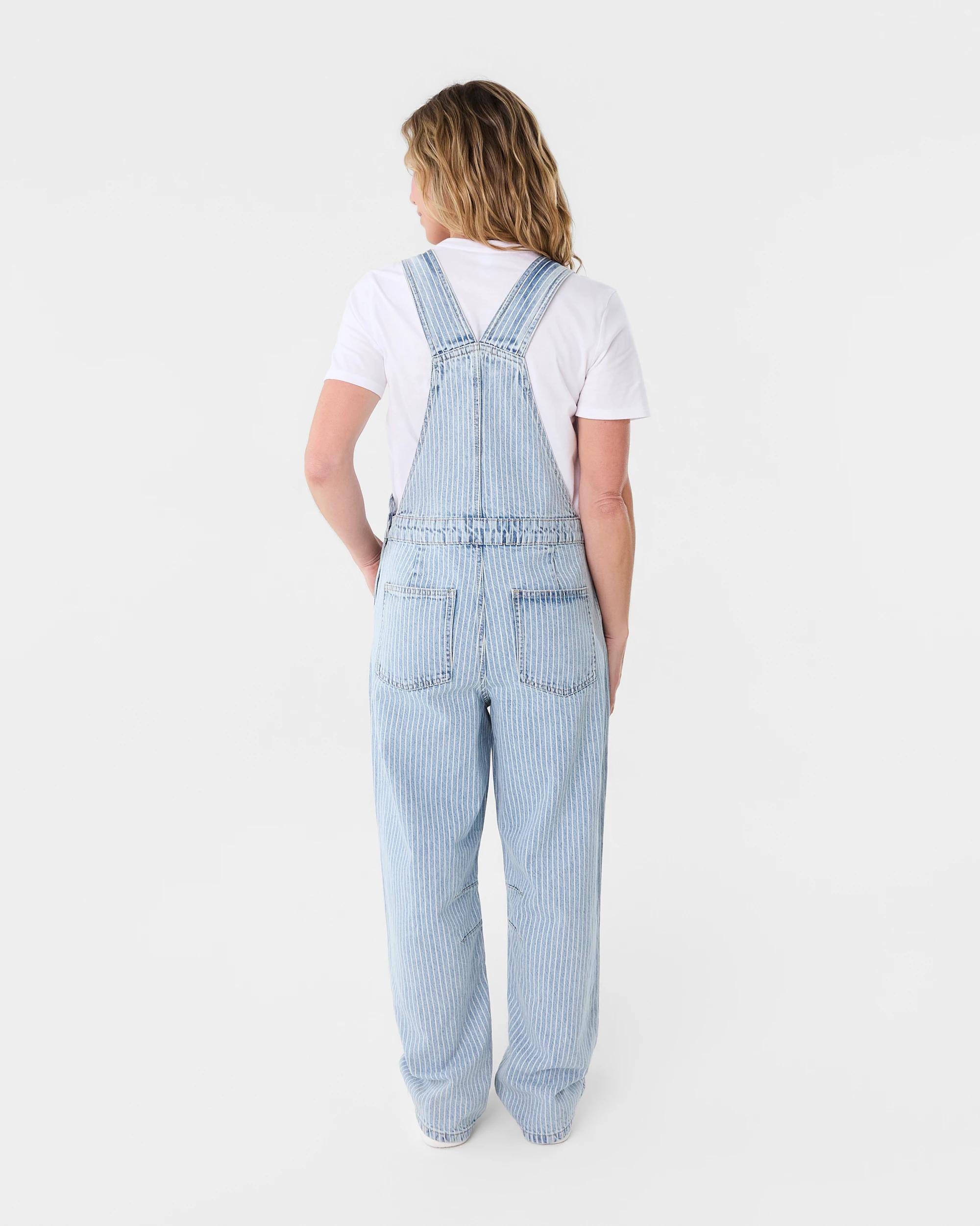 3 Sleeveless Stripe Dungaree Pinstripe, 3 of 10