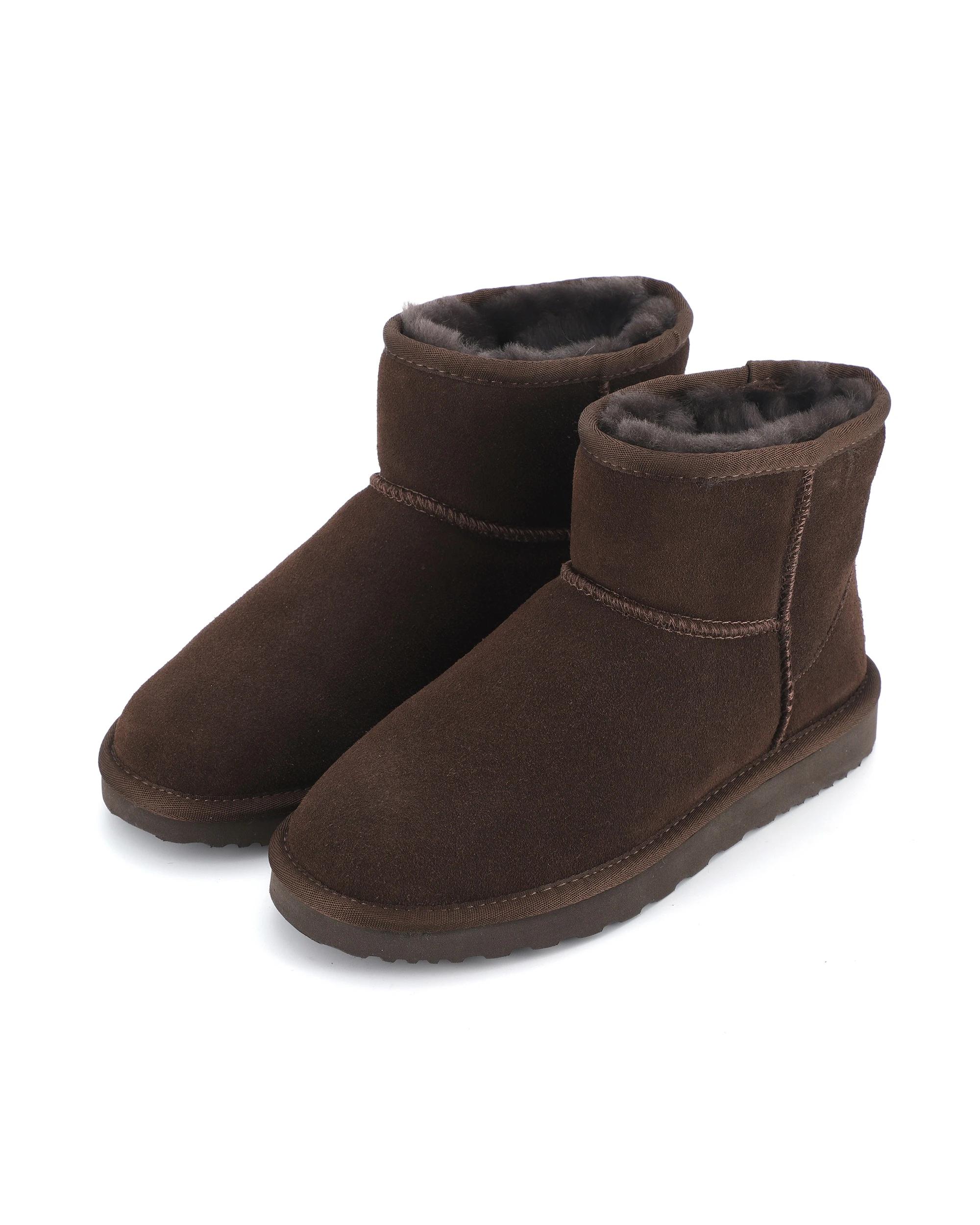 4 AUS WOOLI Signature Short Sheepskin Ankle UGG Boots CHOCOLATE, 4 of 6