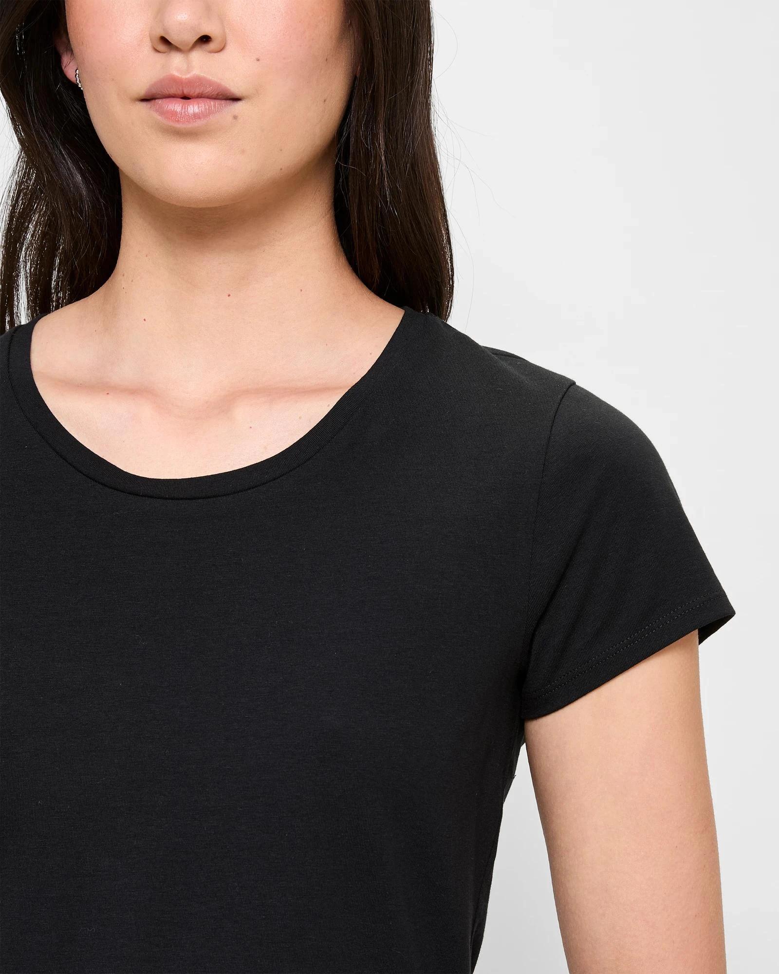 5 Target Australian Cotton Crew T-Shirt TARGET BLACK, 5 of 5