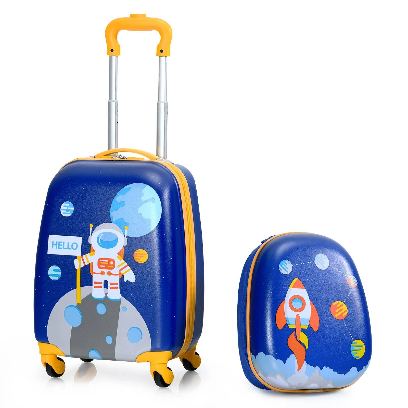 1 Costway 2PC 16" Luggage + 13" Backpack Set Travel Suitcase Set, 1 of 1