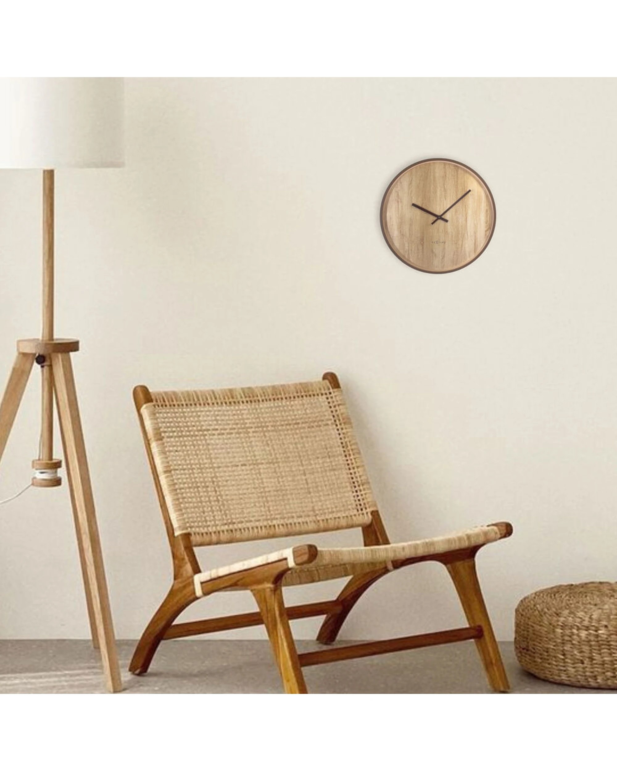 5 NEXTIME Oslo Silent Wall Clock Japandi Style Aluminium Case 30cm, 5 of 6