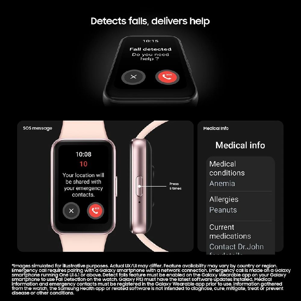 7 Samsung Galaxy Fit3 Bluetooth Pink Gold, 7 of 7