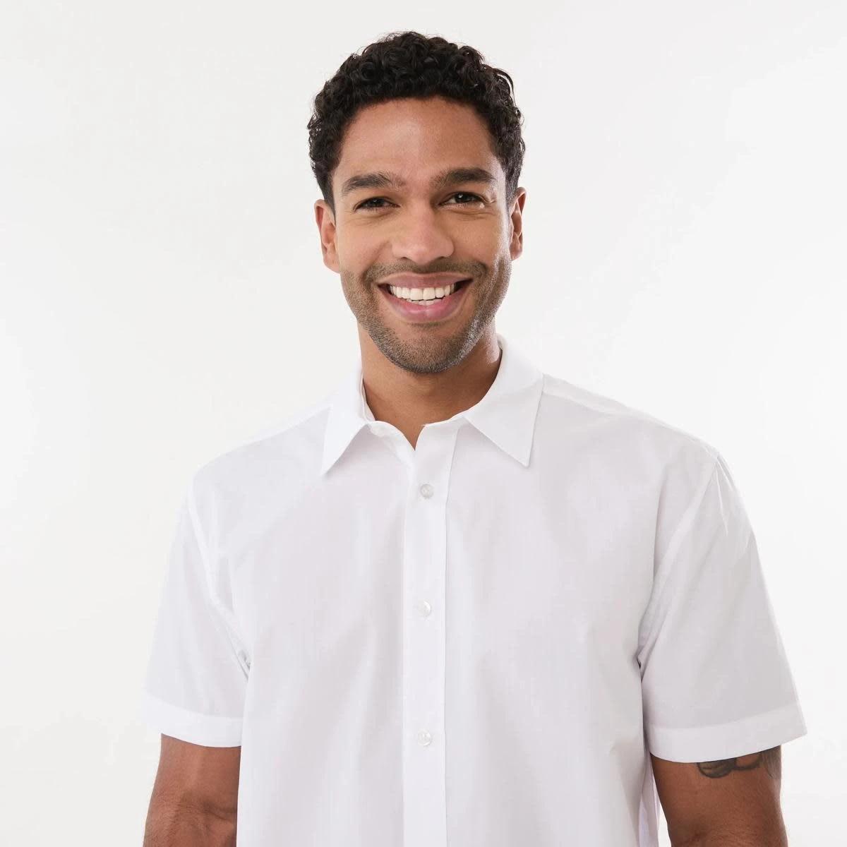 4 Work Short Sleeve Business Shirt WHITE, 4 of 5
