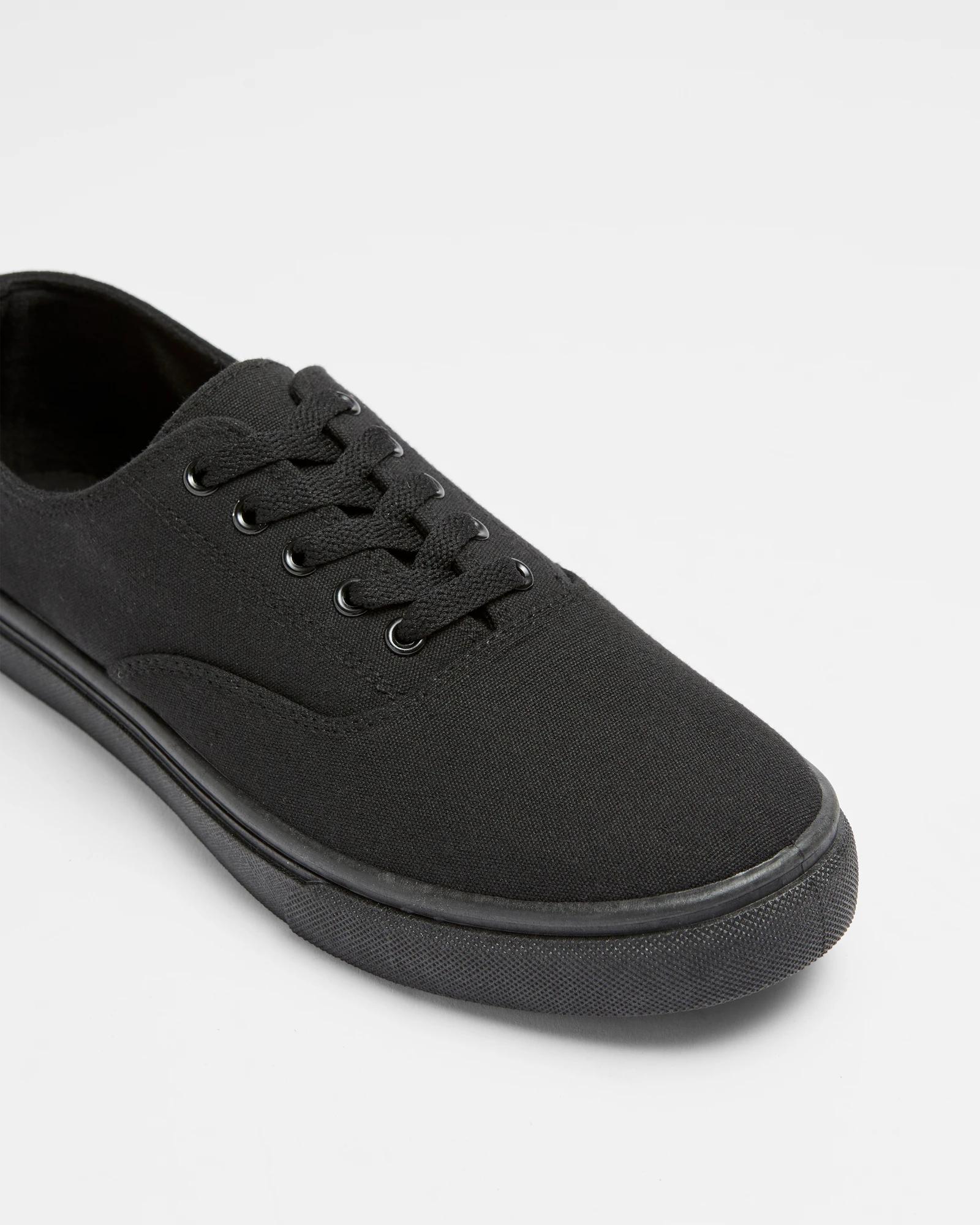 2 Target Mens Laceup Canvas Sneaker - Jared BLACK, 2 of 3