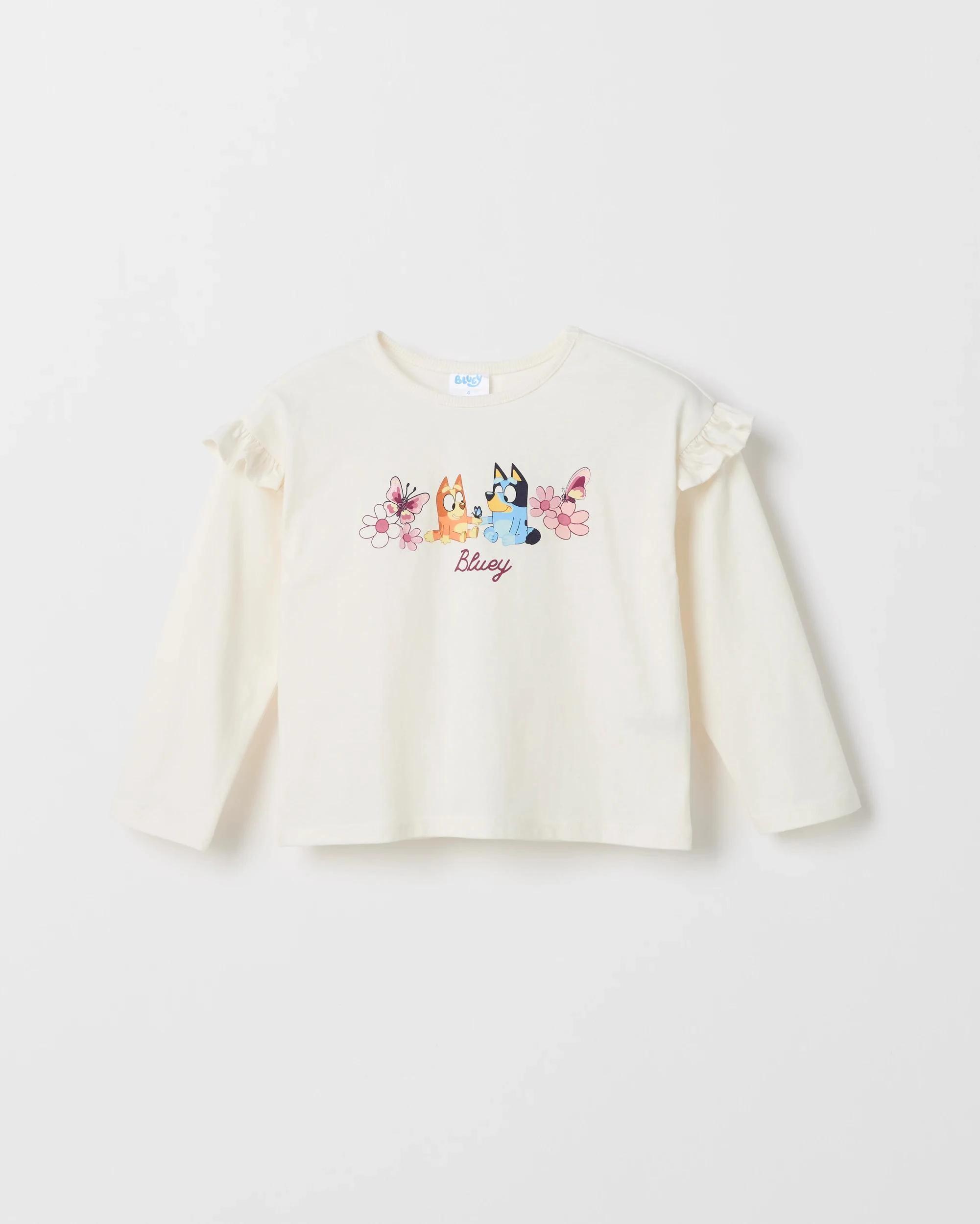 1 Bluey Australian Cotton Fashion T-Shirt BLUEY WHITE, 1 of 1