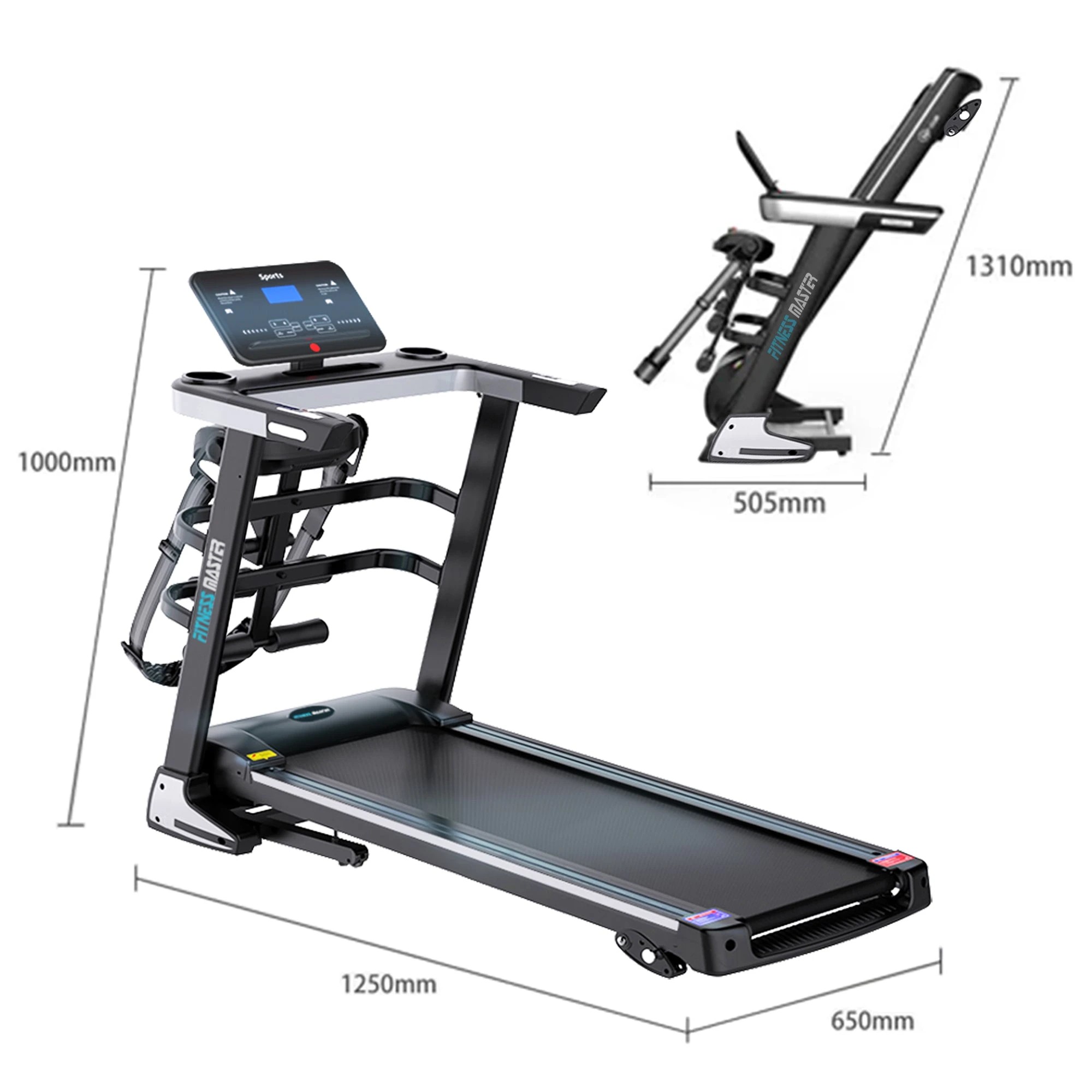 5 Fitness Master Multifunctional Electric Treadmill Pulse Sensor Fitness Home Gym, 5 of 7