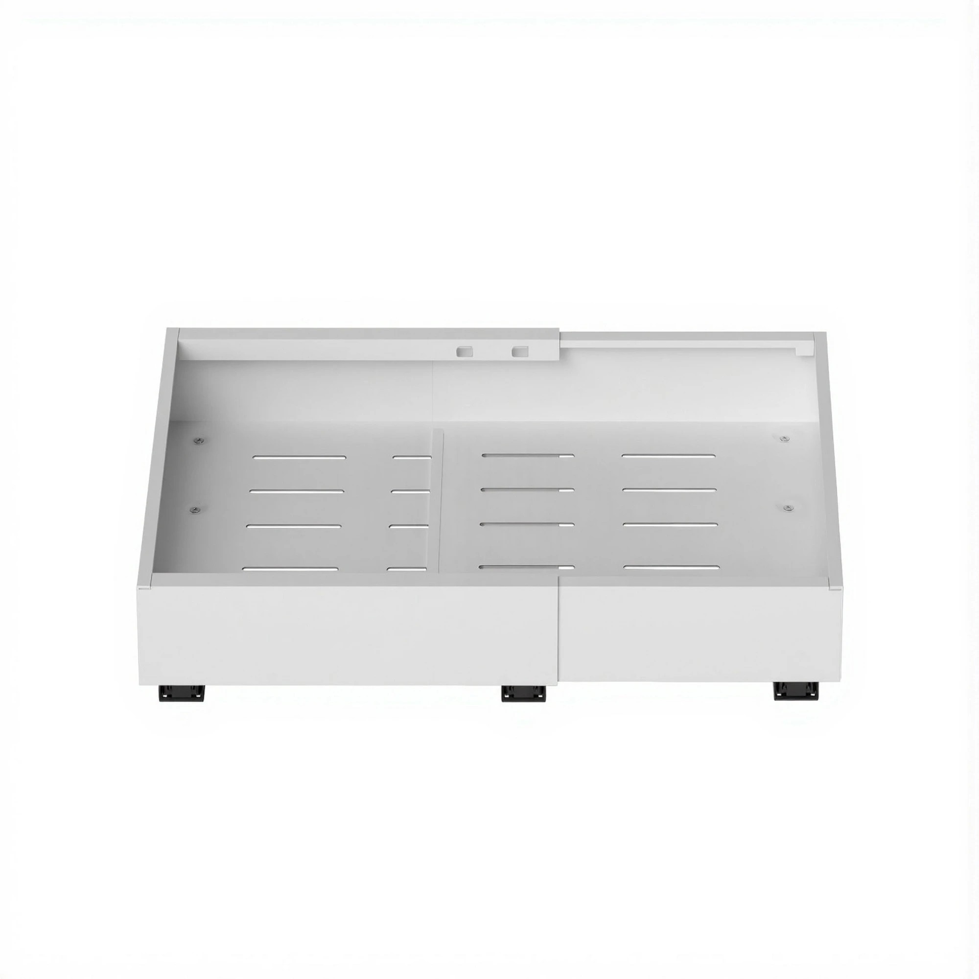 3 Artiss 2 Pack Pull Out Drawers for Cabinets Expandable Cabinet Organizer - White, 3 of 8