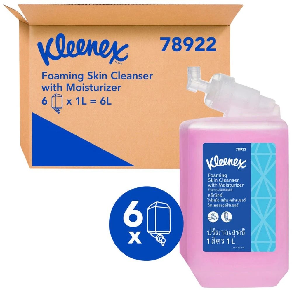 2 Kleenex Foaming Skin Cleanser with Moisturiser 78922 1L, 2 of 6