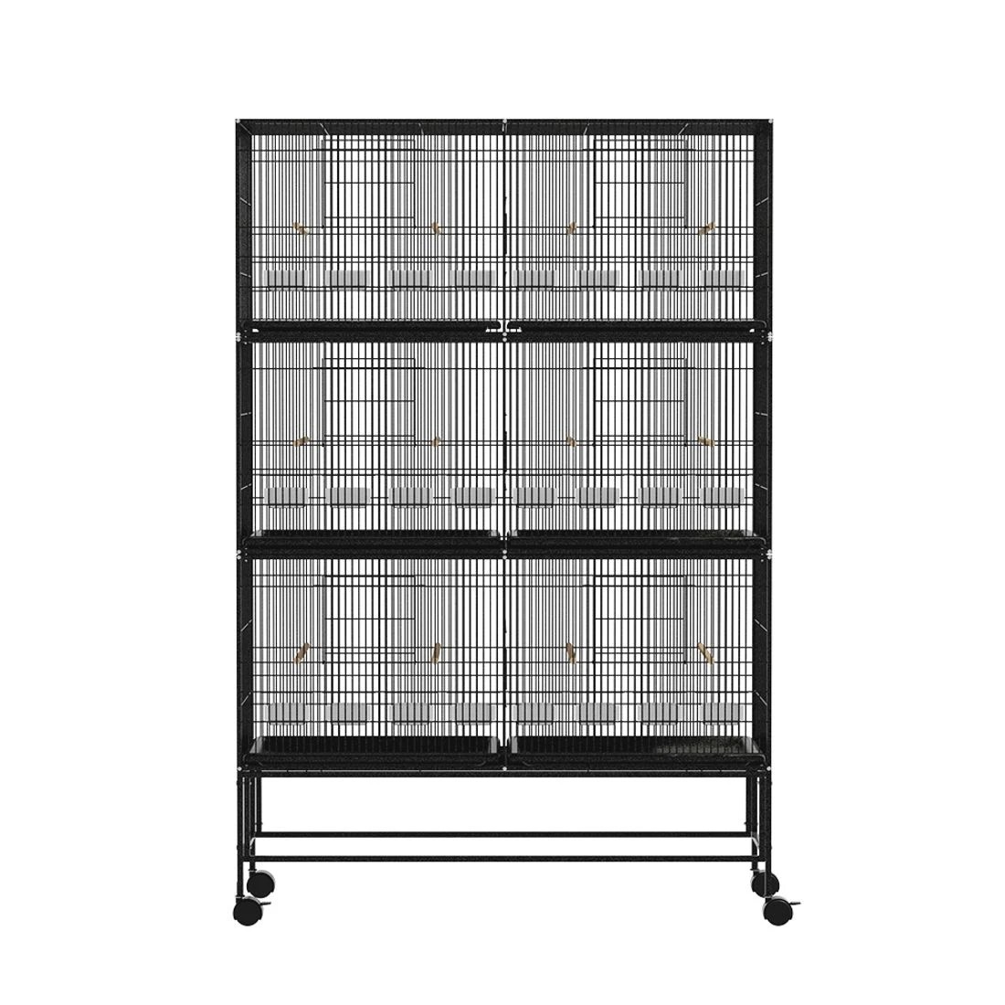 3 i.Pet Bird Cage 175cm Large Aviary - Black, 3 of 6