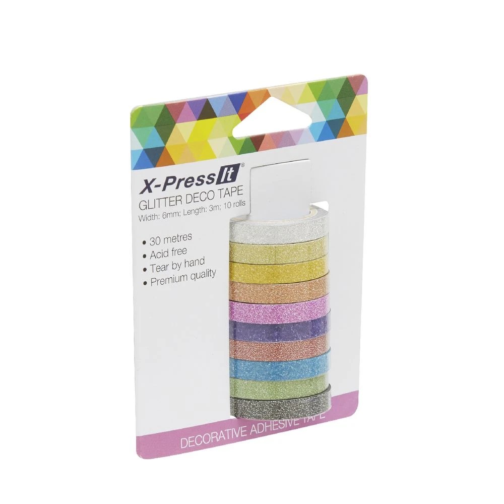 2 X-Press It Glitter Tape 6mm x 3m 10 Pack, 2 of 5