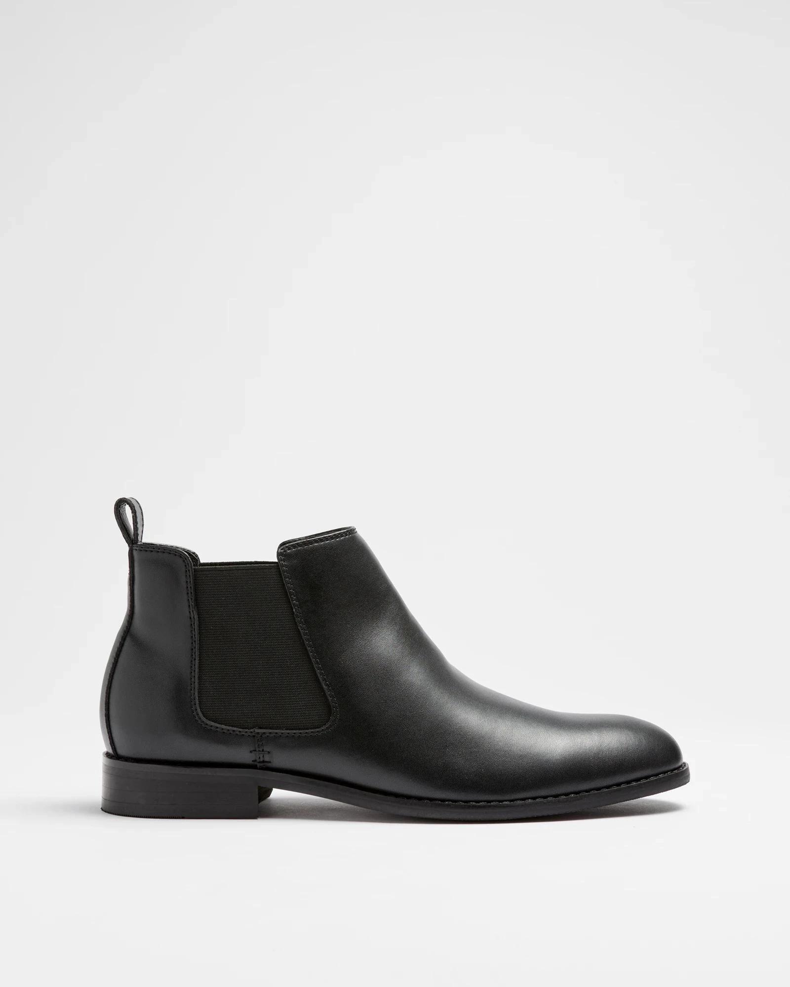 1 Target Mens Leather Chelsea Boots - James BLACK, 1 of 3