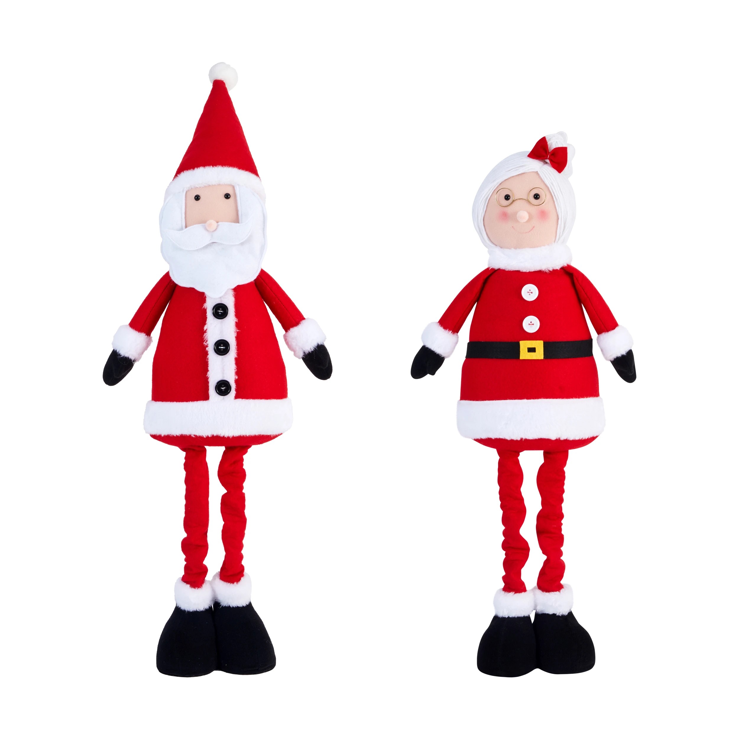 2 Spring Legs Santa or Mrs. Claus - Assorted, 2 of 5