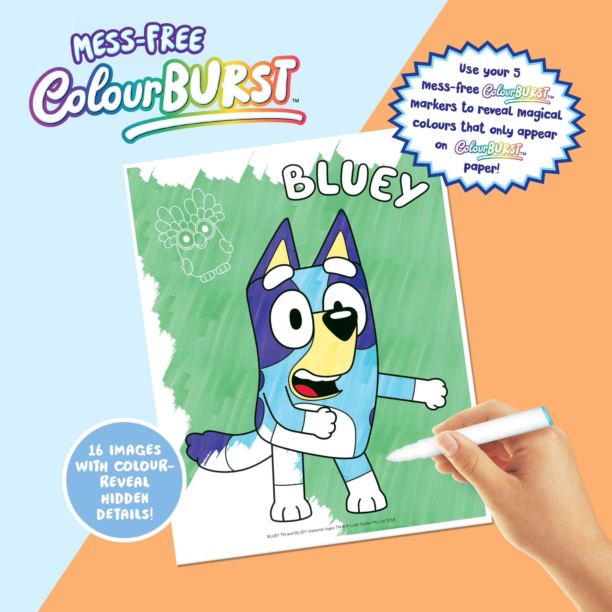 4 INKredibles Bluey Mess-Free ColourBurst Activity Kit - Book, 4 of 6