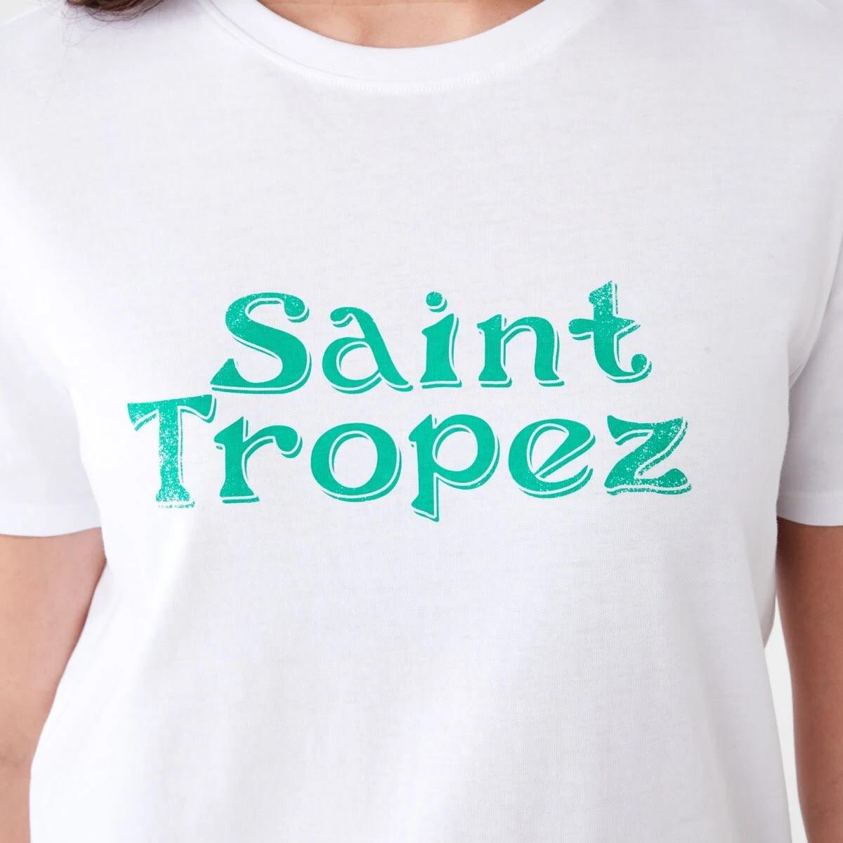 5 Short Sleeve Printed T-shirt ST TROPEZ WHITE, 5 of 5