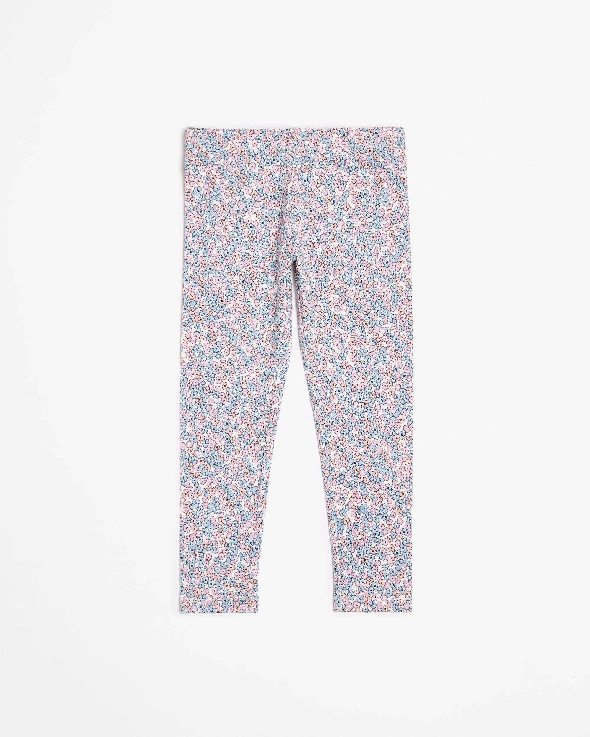 5 Target Kids Australian Cotton Print Leggings 3 Pack FLORAL STRIPE, 5 of 7