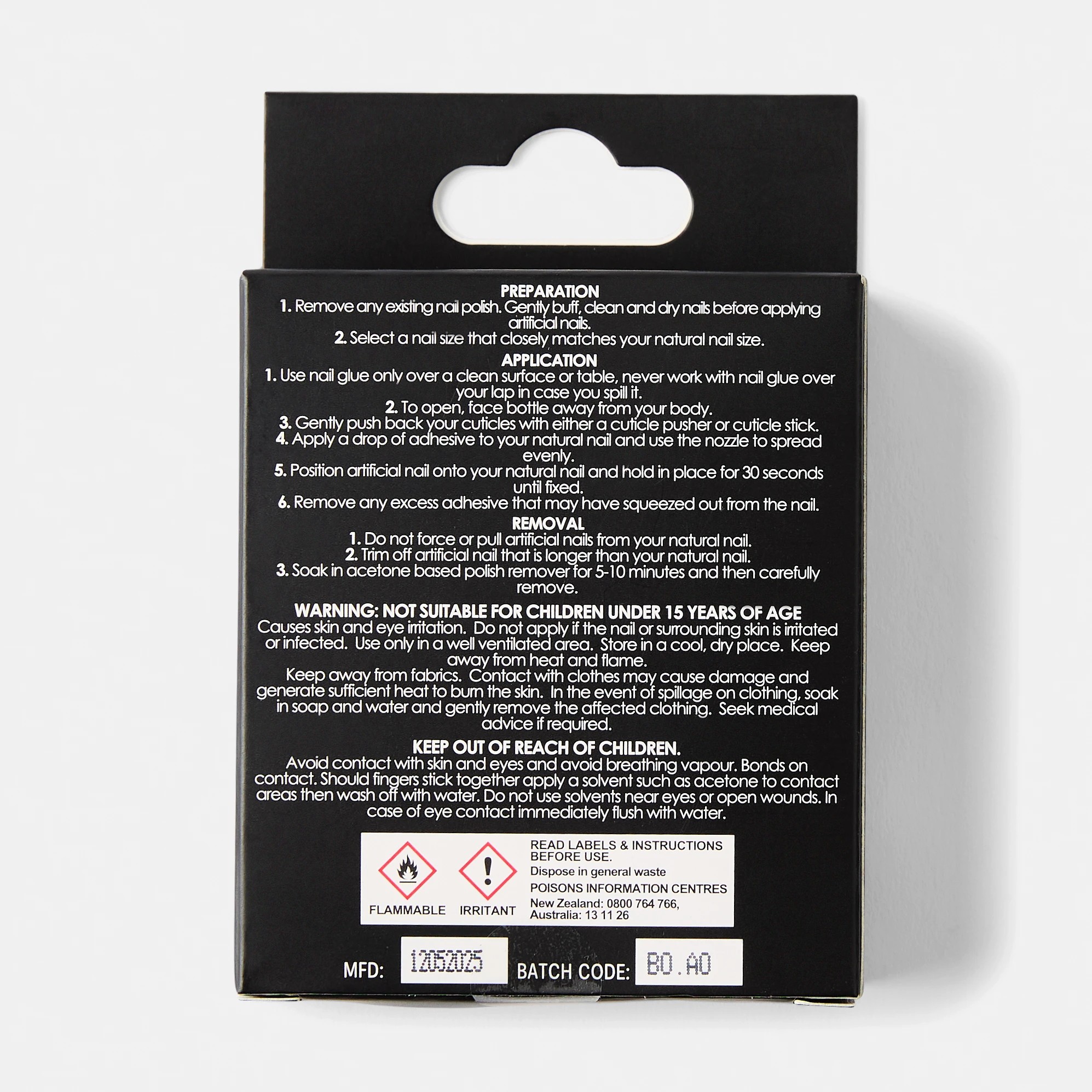 2 OXX Cosmetics 24 Pack Artificial Nails with Adhesive - Oval Shape, Pearl Glaze, 2 of 5