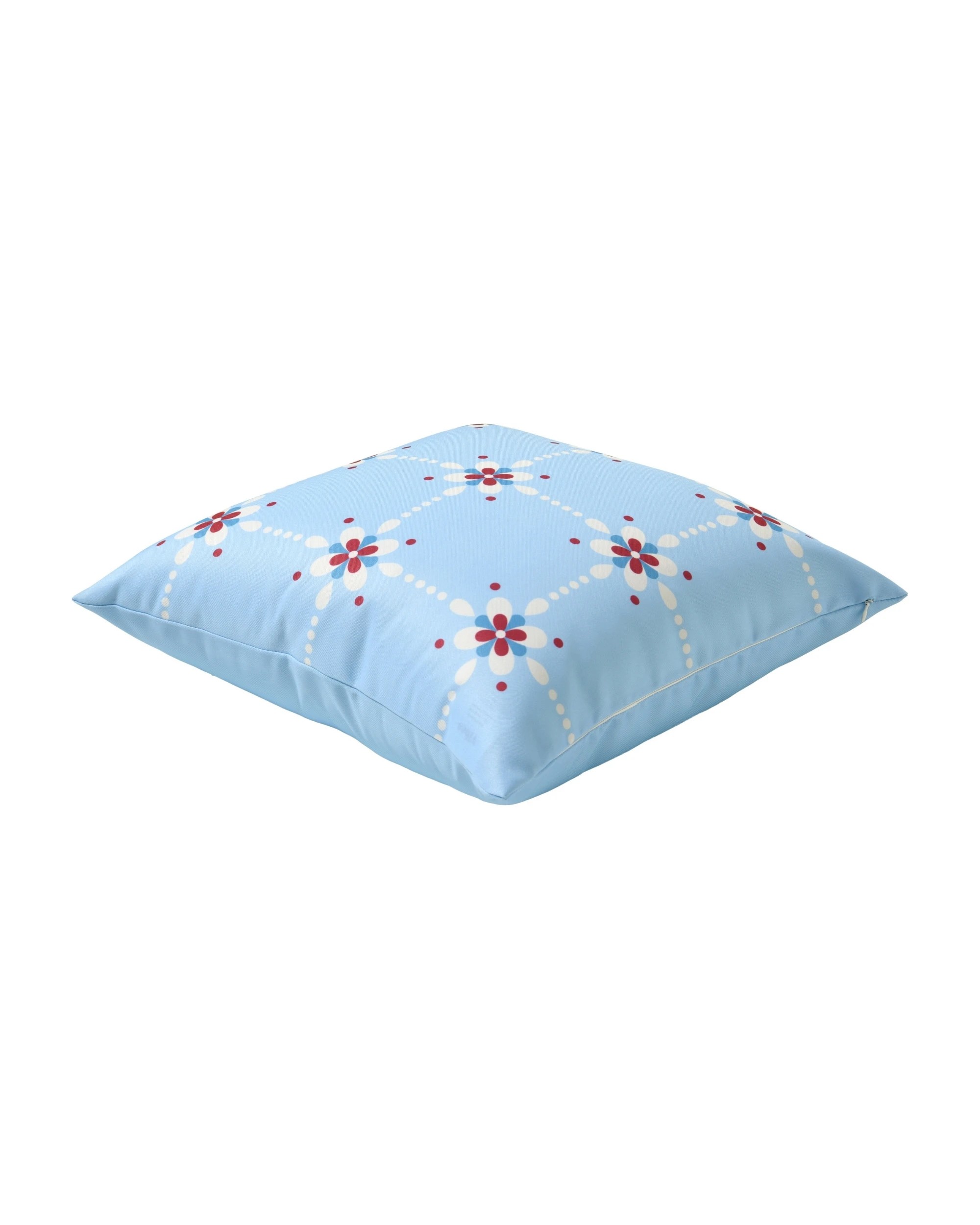 3 Vibes Fiore Printed Outdoor Cushion 50x50cm - Sky Blue, 3 of 8